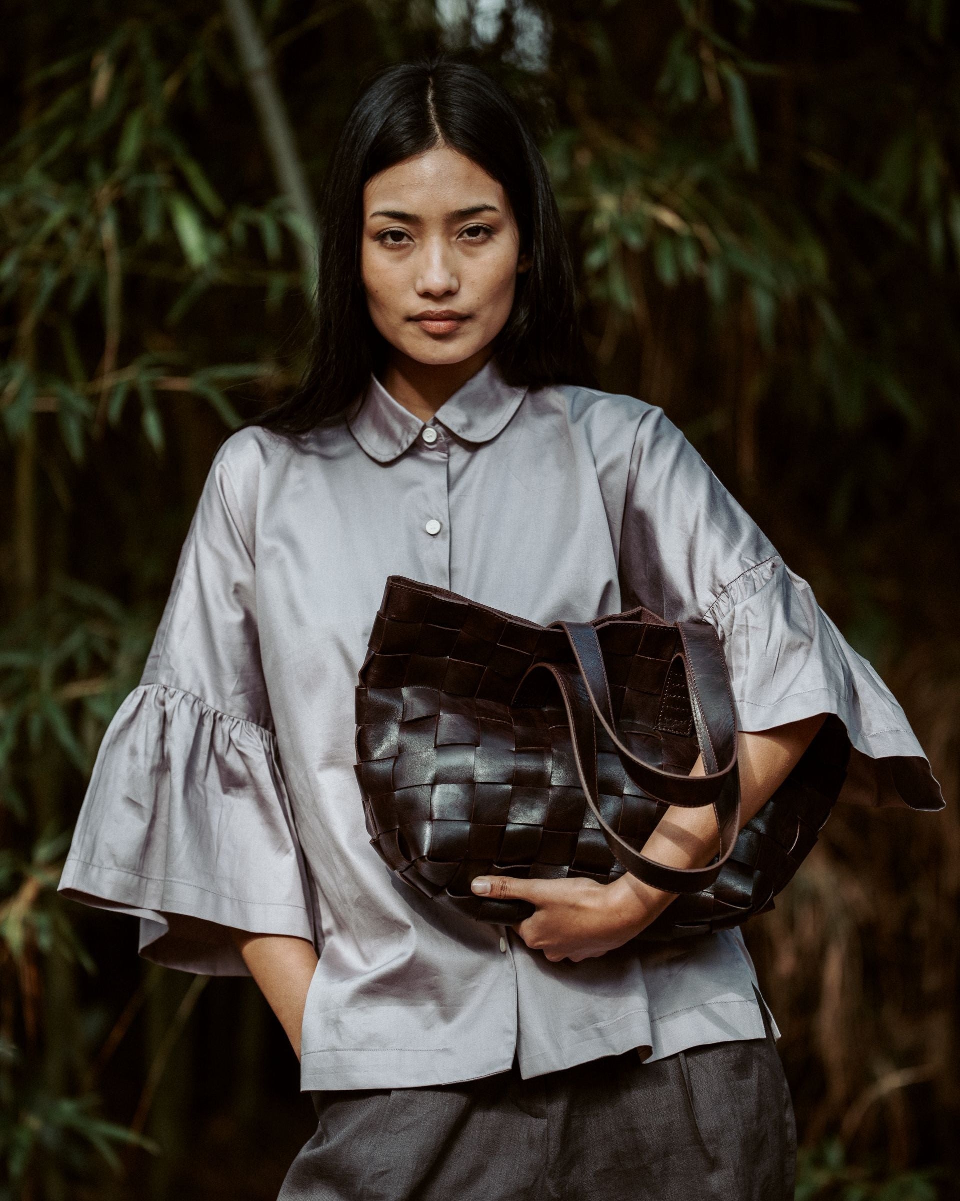 Harukaze Woven Tote Cherry
