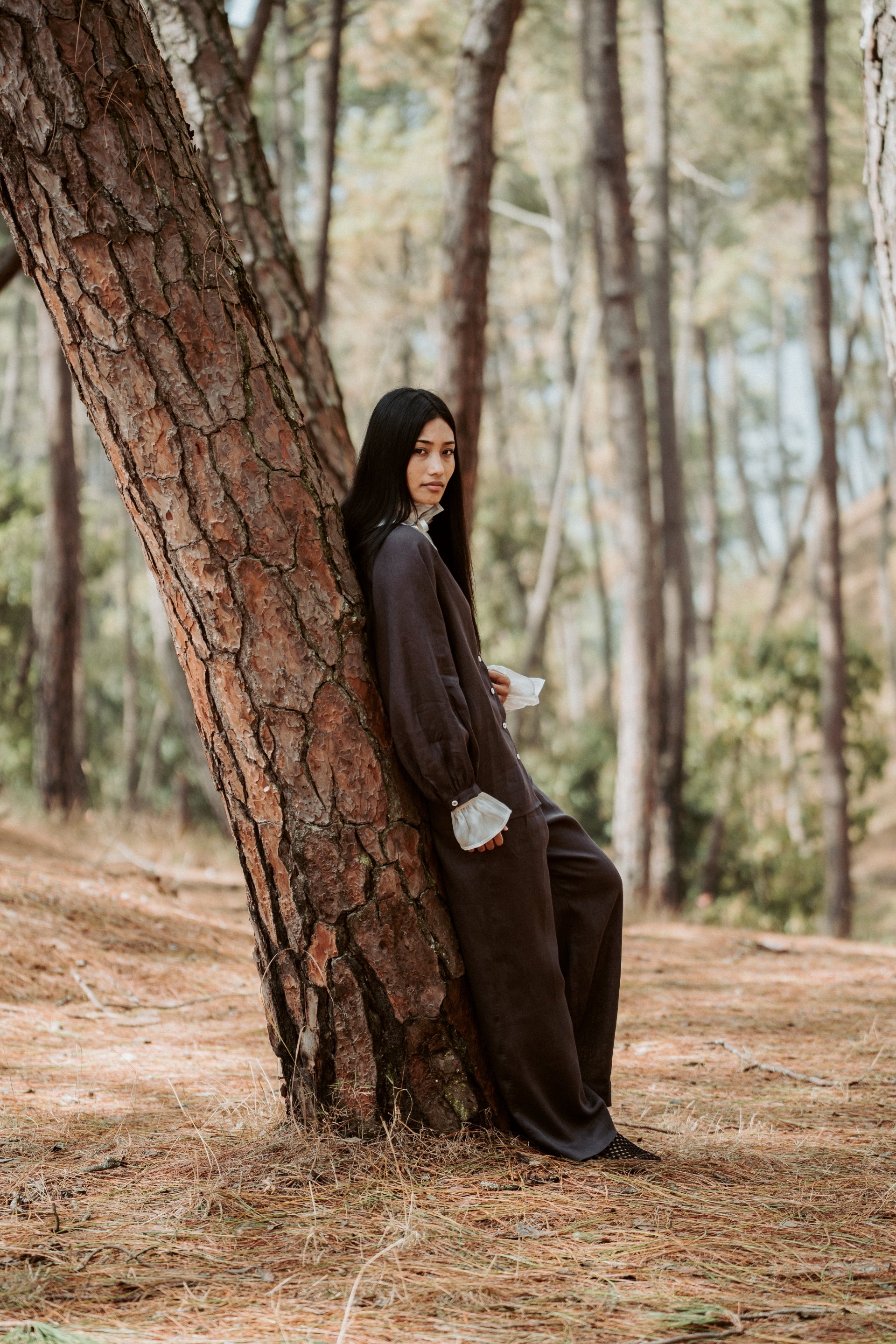 Astha Pants Bark Linen