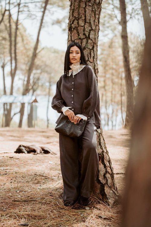 Astha Pants Bark Linen