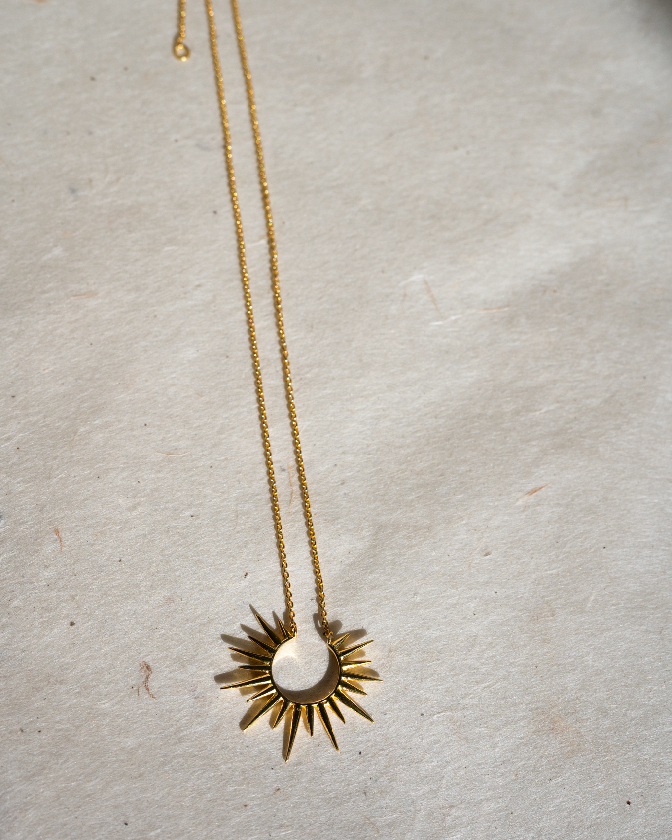 Golden Hour Silver Necklace