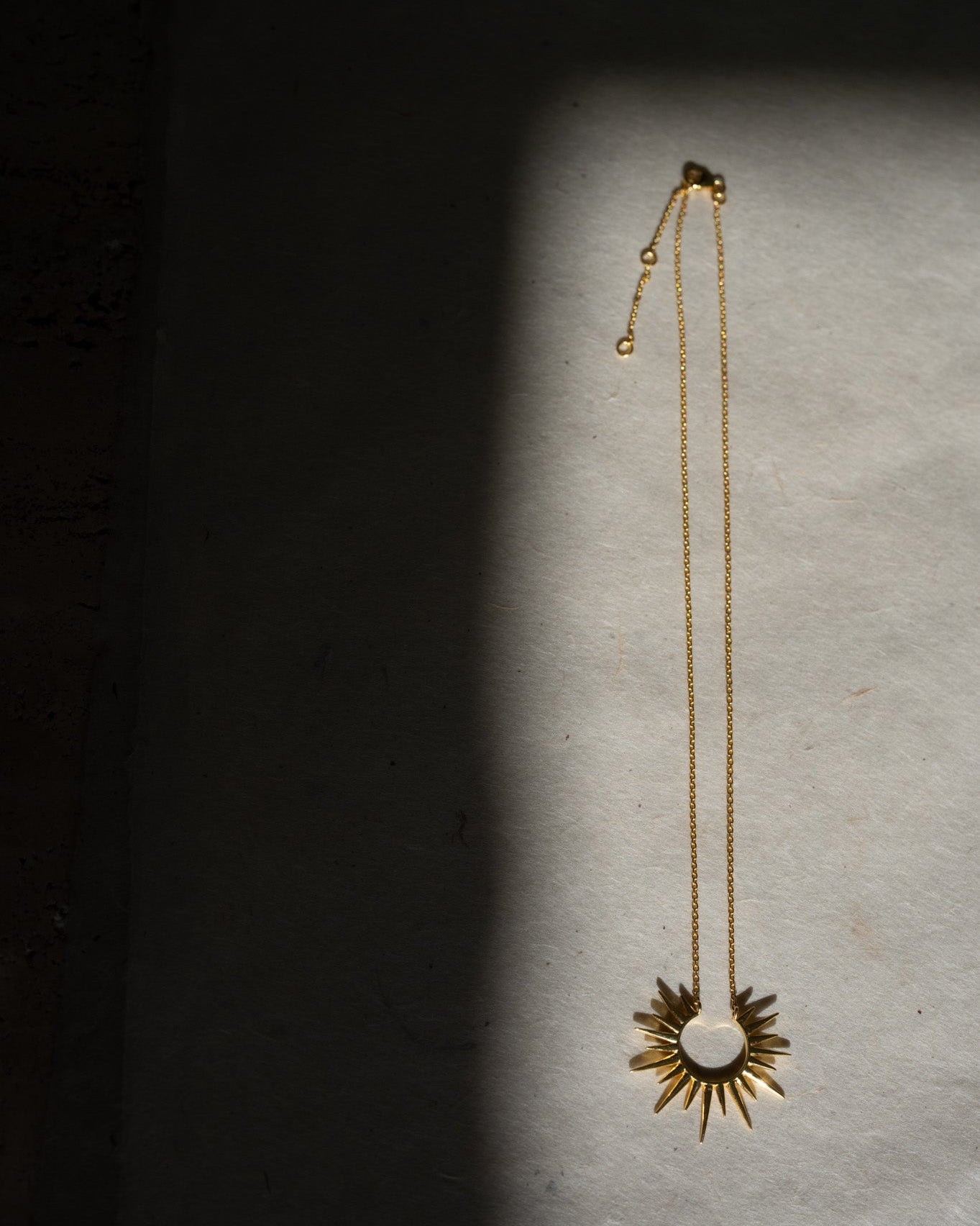 Golden Hour Silver Necklace