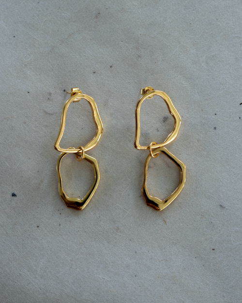 Amoeba Earring Silver Earring