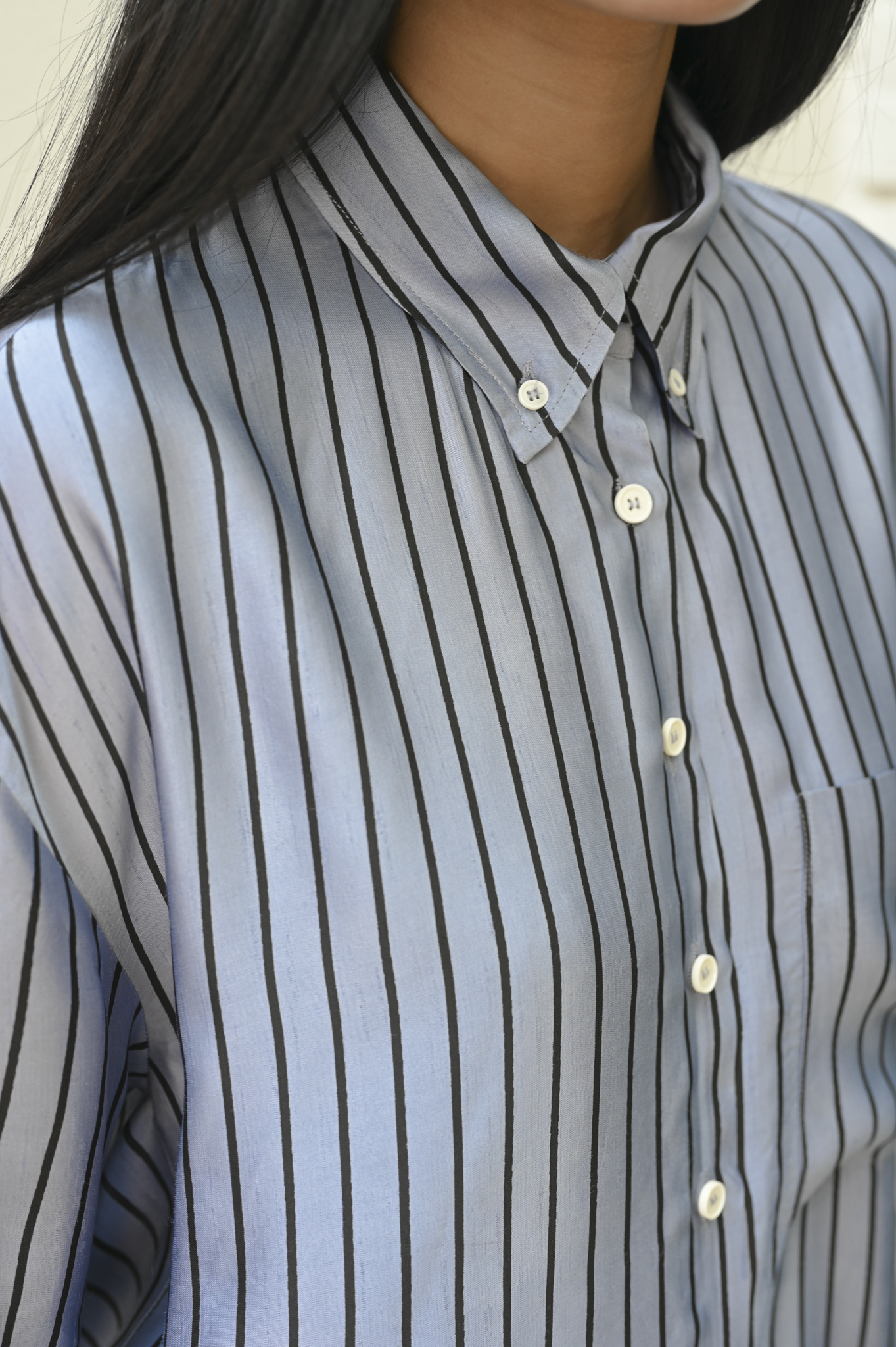 Raja Shirt Berry Cream Silk