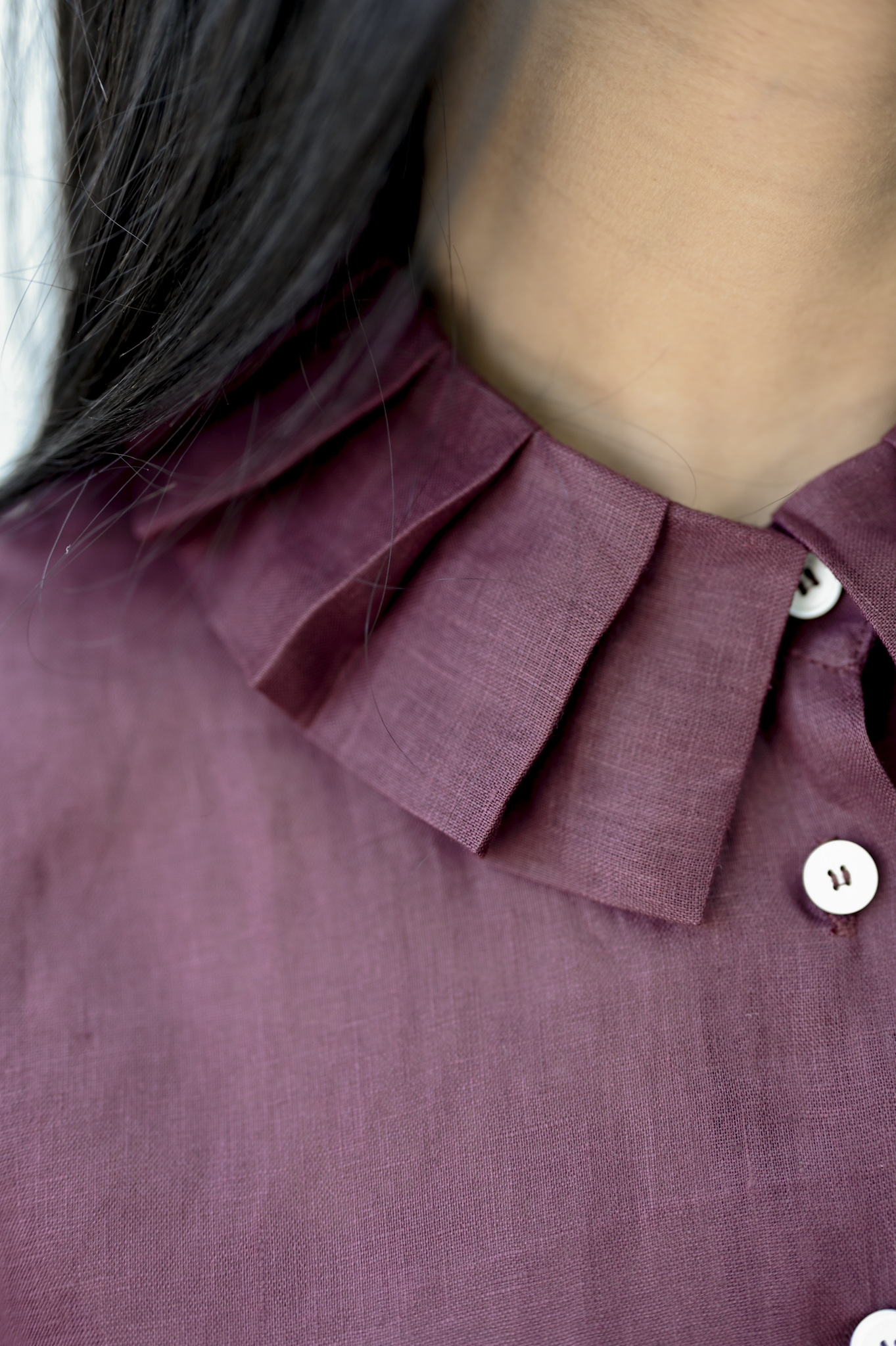 Sthira Shirt Wine Linen