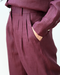 Astha Pants Wine Linen