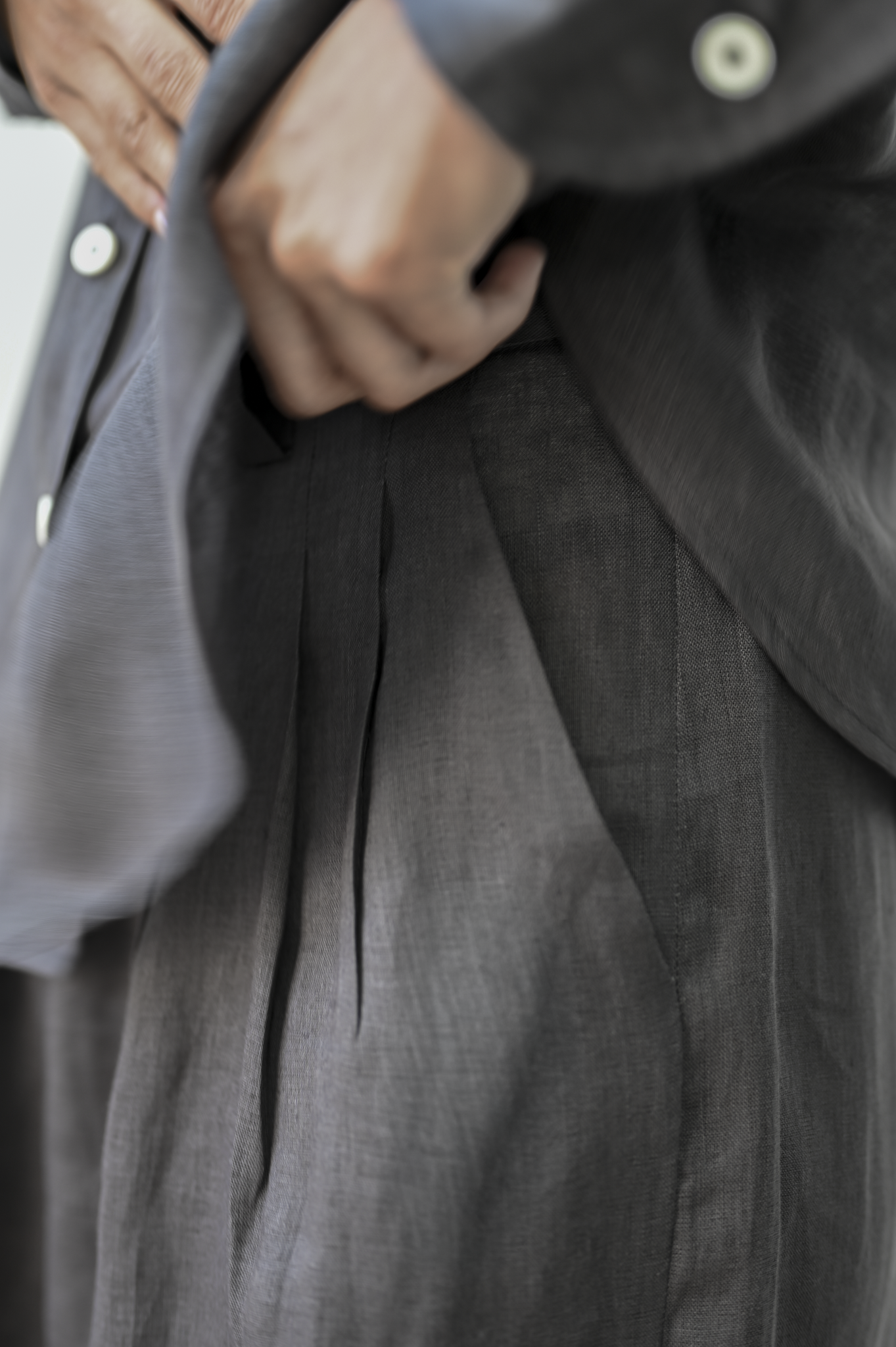 Astha Pants Bark Linen
