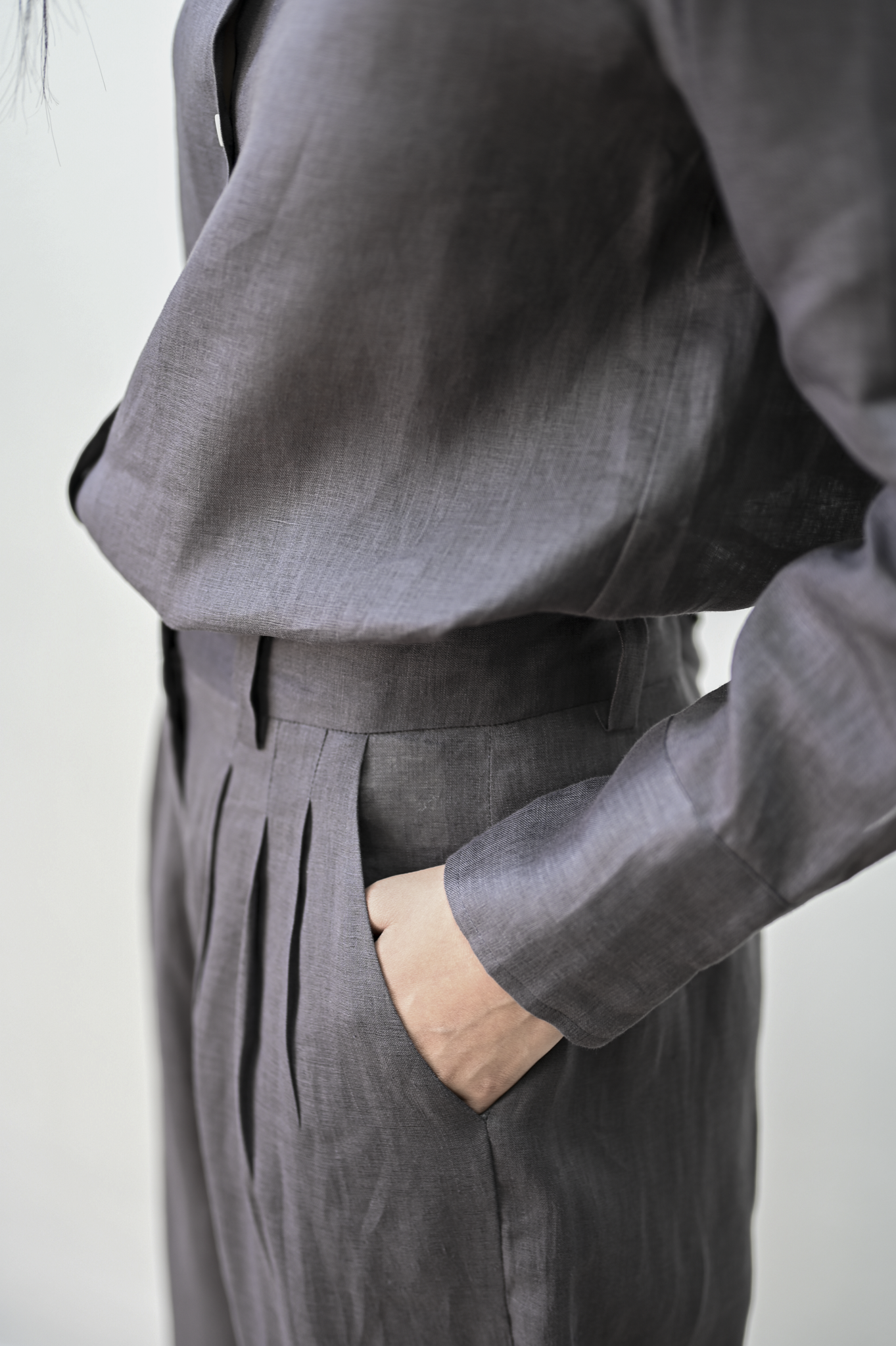 Astha Pants Bark Linen