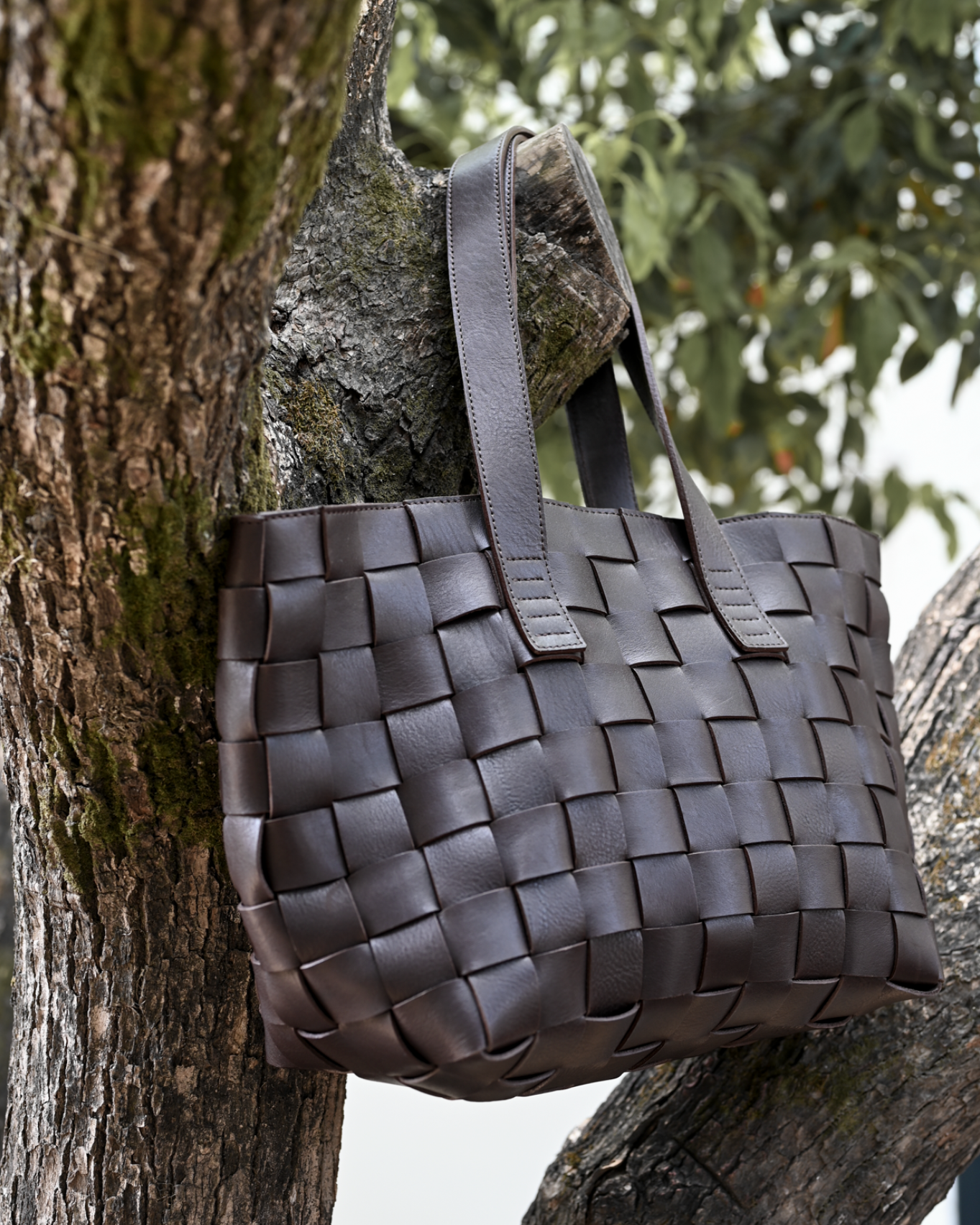 Harukaze Woven Tote Cedar
