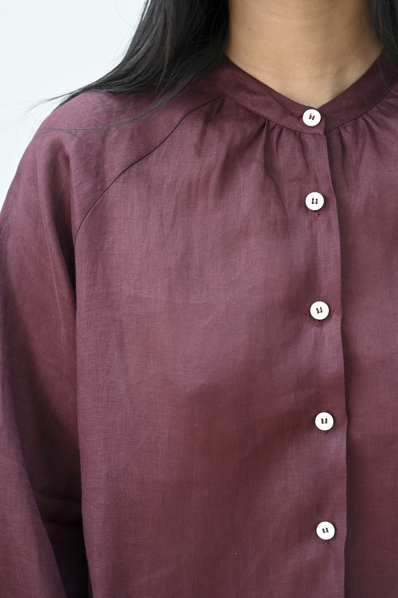 Vayu Shirt Wine Linen