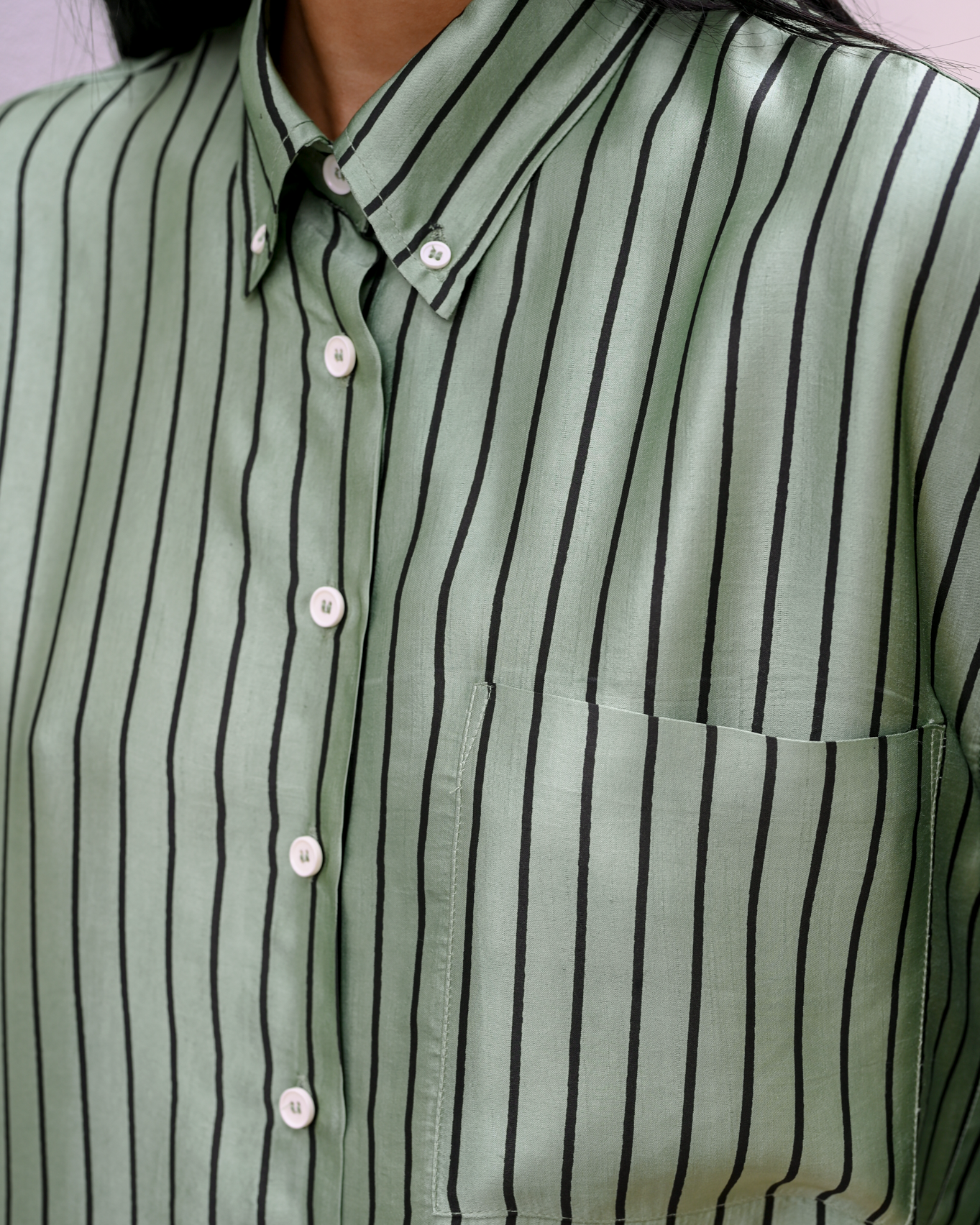Raja Shirt Pistachio Silk