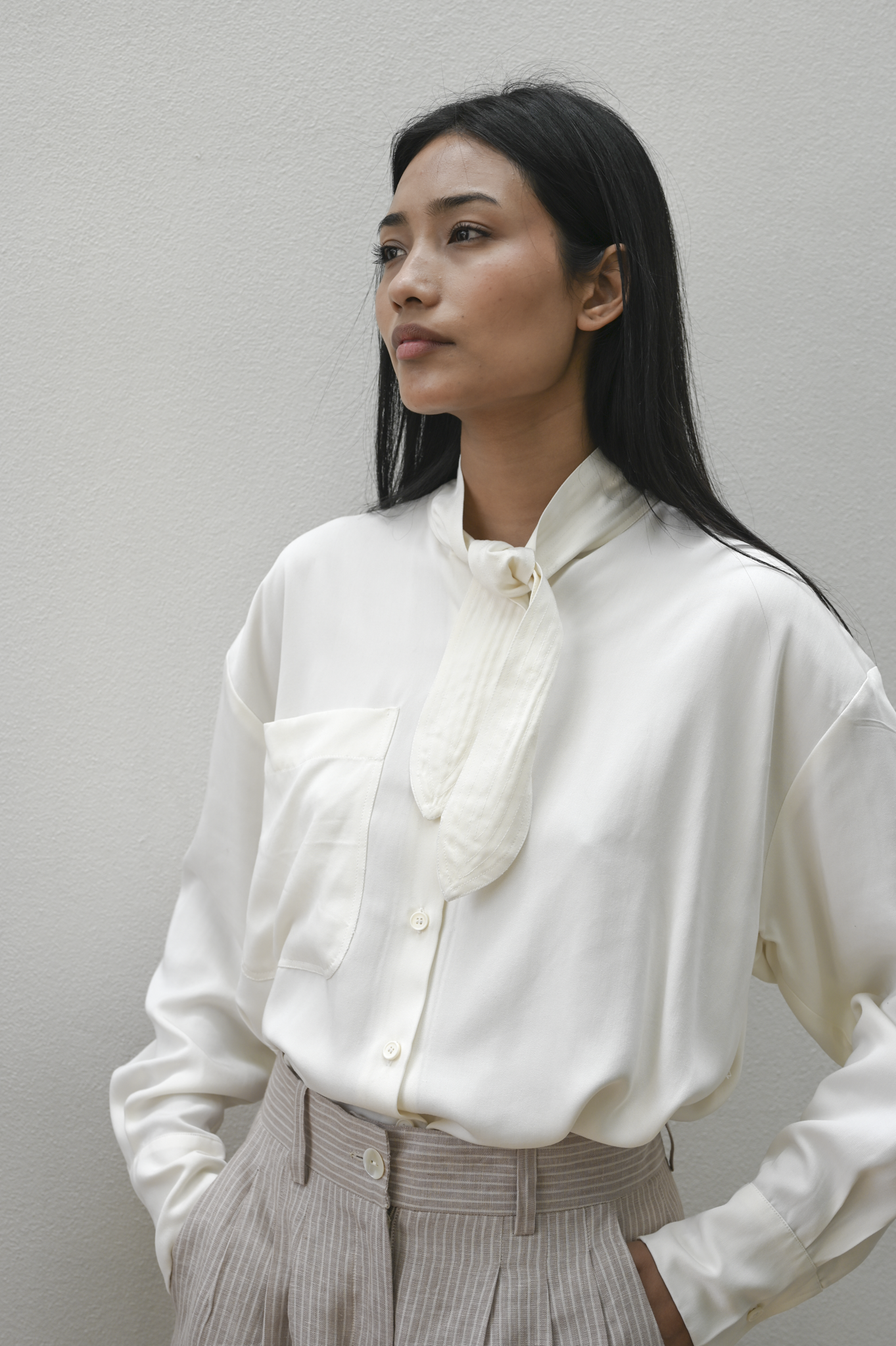 Bow Tie Shirt Viscose
