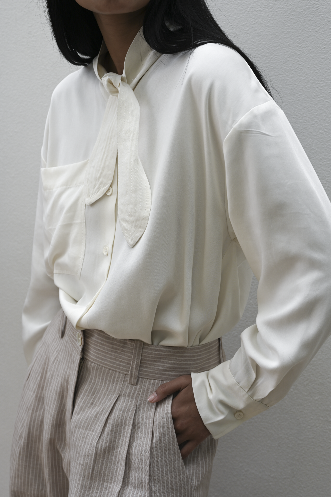 Bow Tie Shirt Viscose