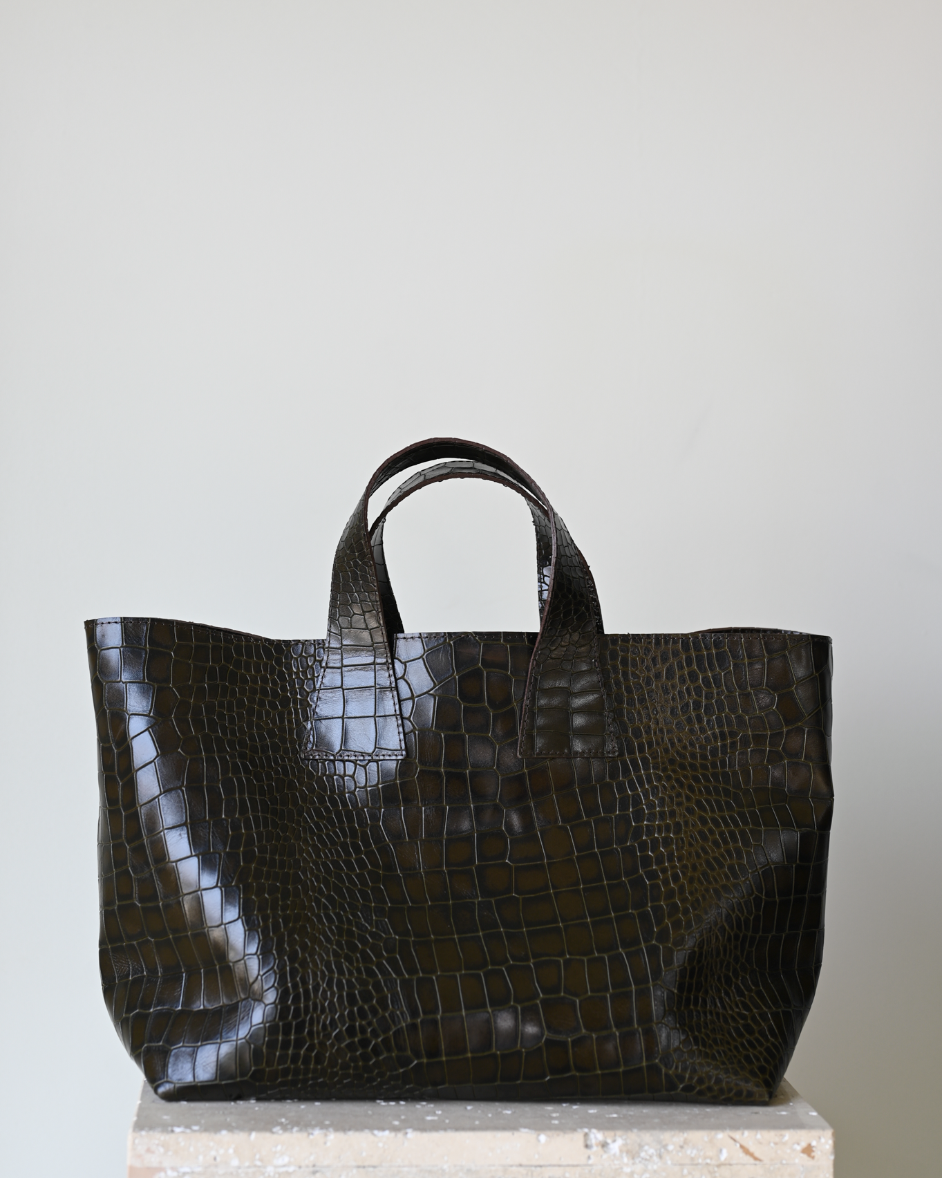 Harukaze Lady Bag Croc Moss
