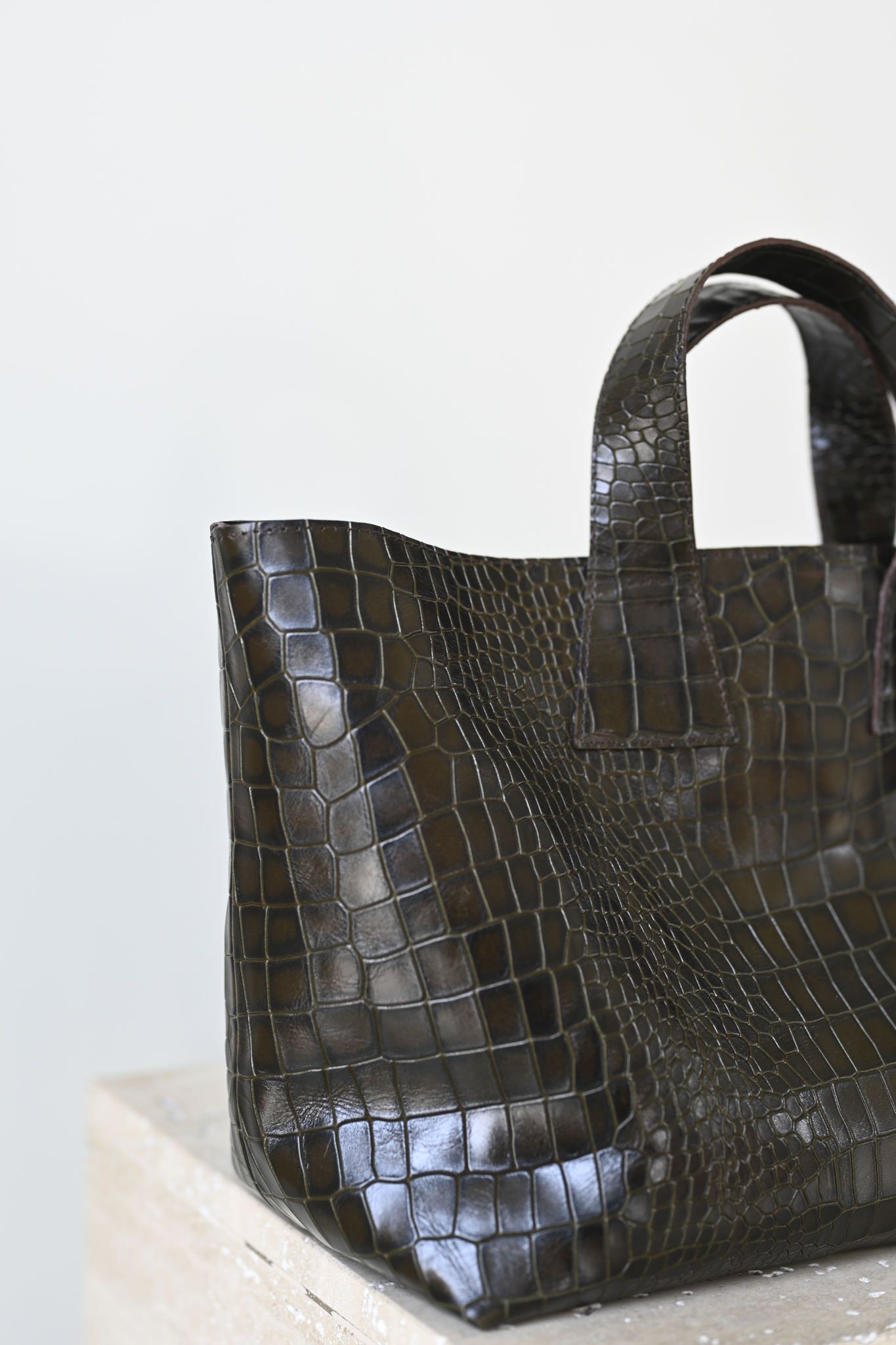 Harukaze Lady Bag Croc Moss