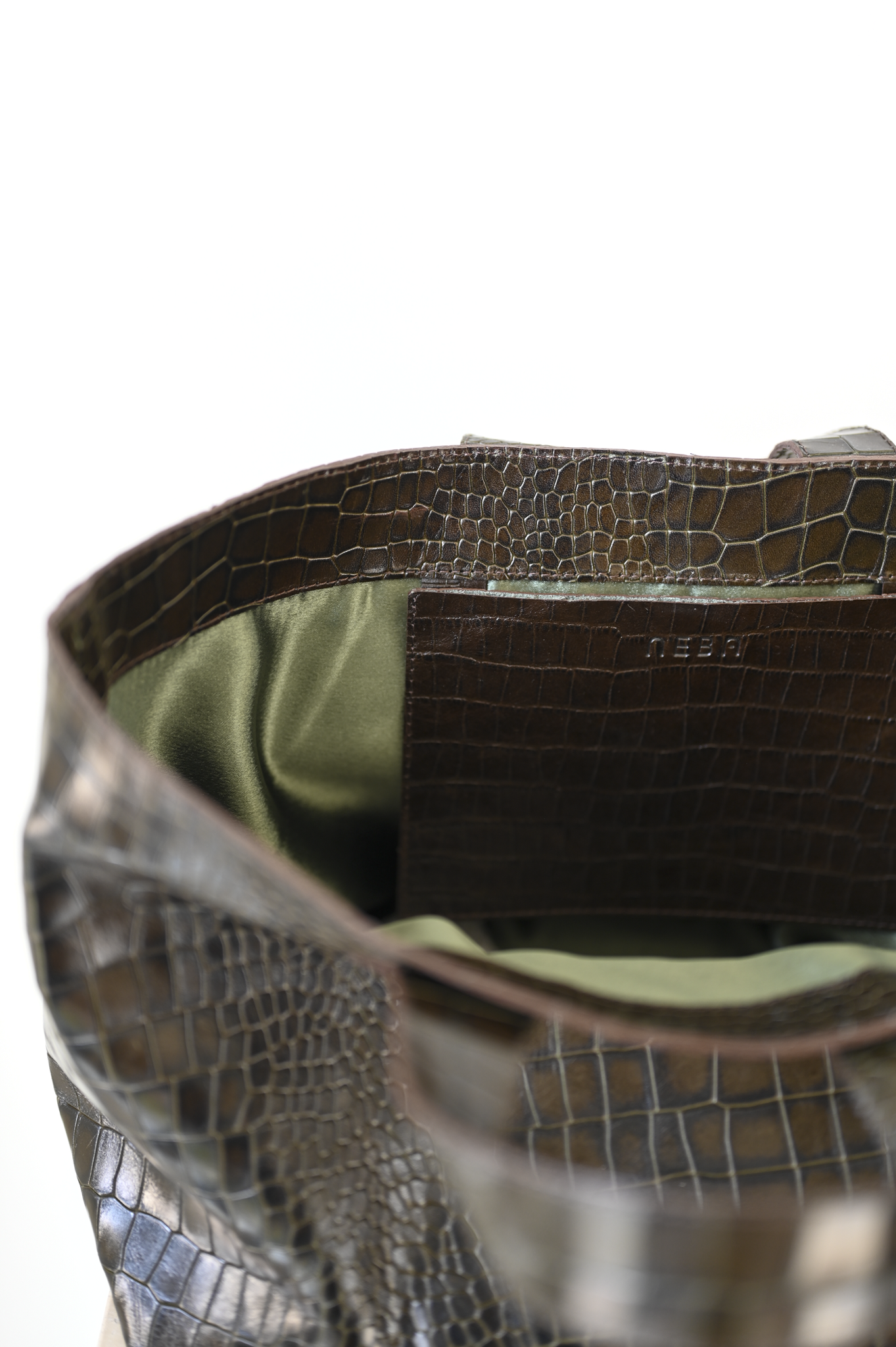 Harukaze Lady Bag Croc Moss