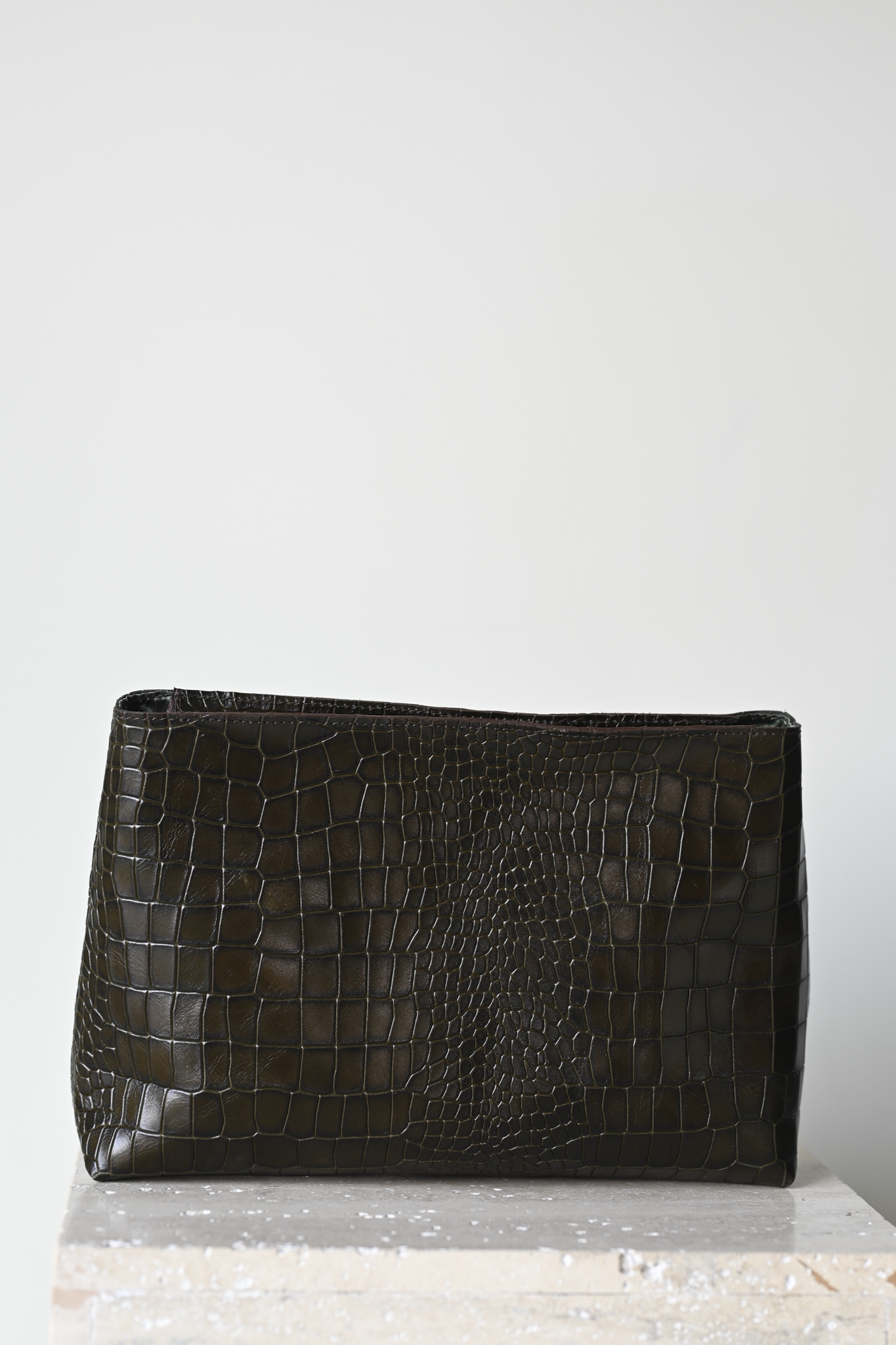 Harukaze Clutch Croc Moss