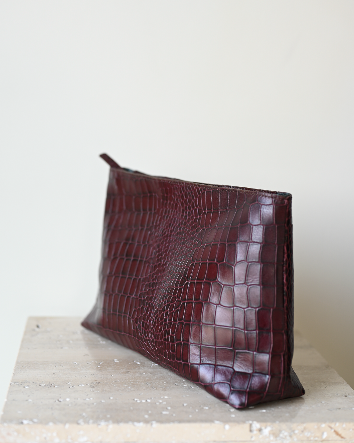 Harukaze Clutch Croc Cherry