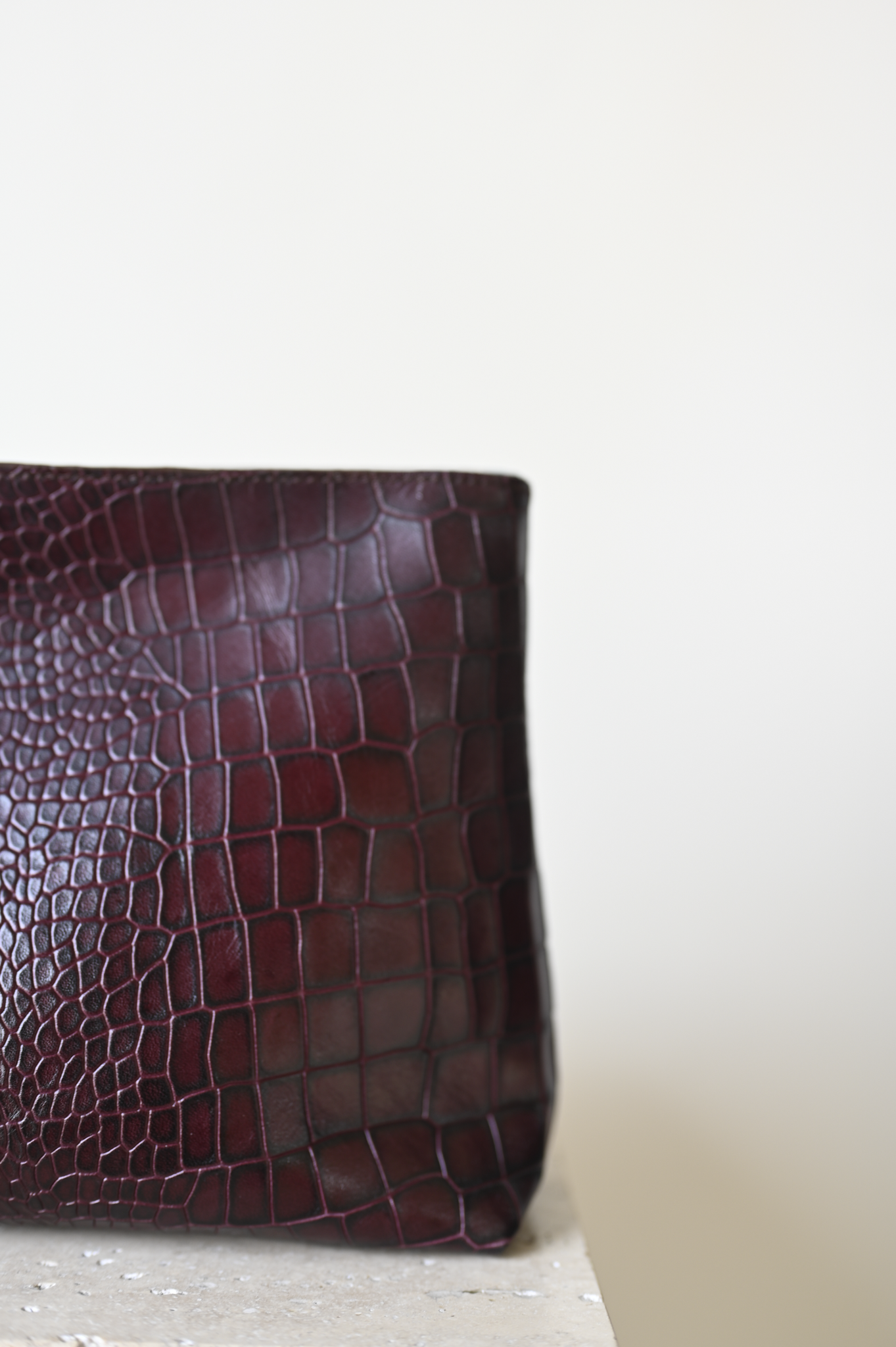 Harukaze Clutch Croc Cherry