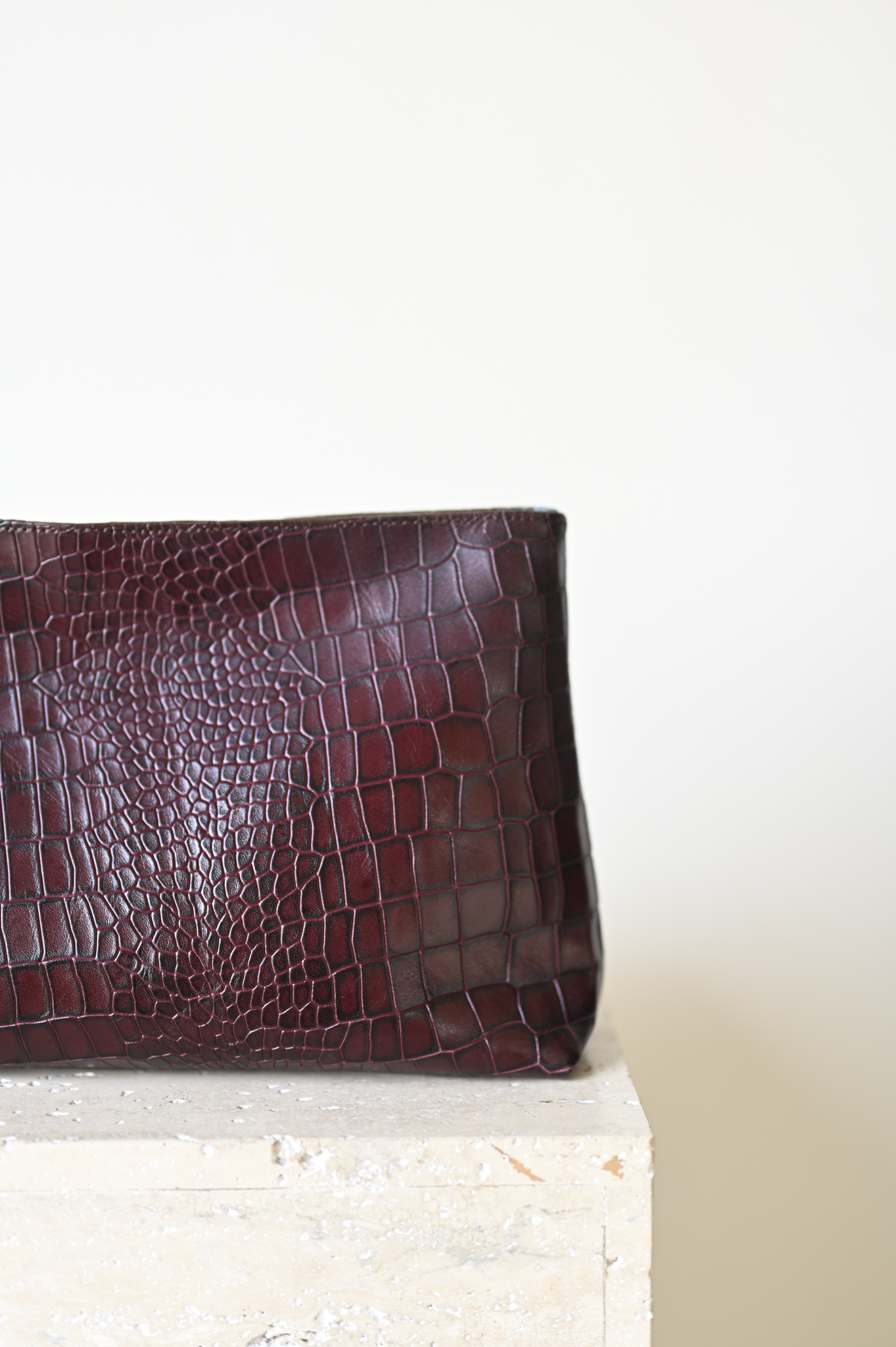 Harukaze Clutch Croc Cherry