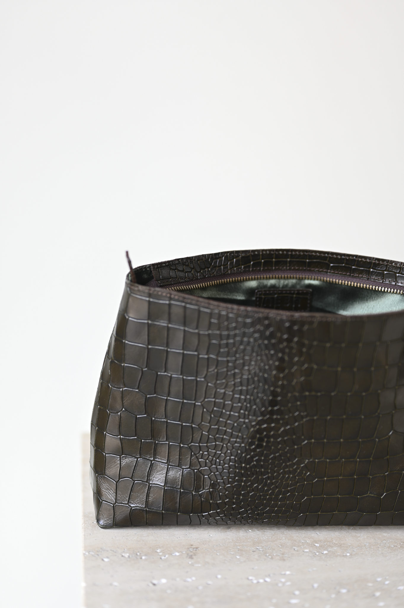 Harukaze Clutch Croc Moss