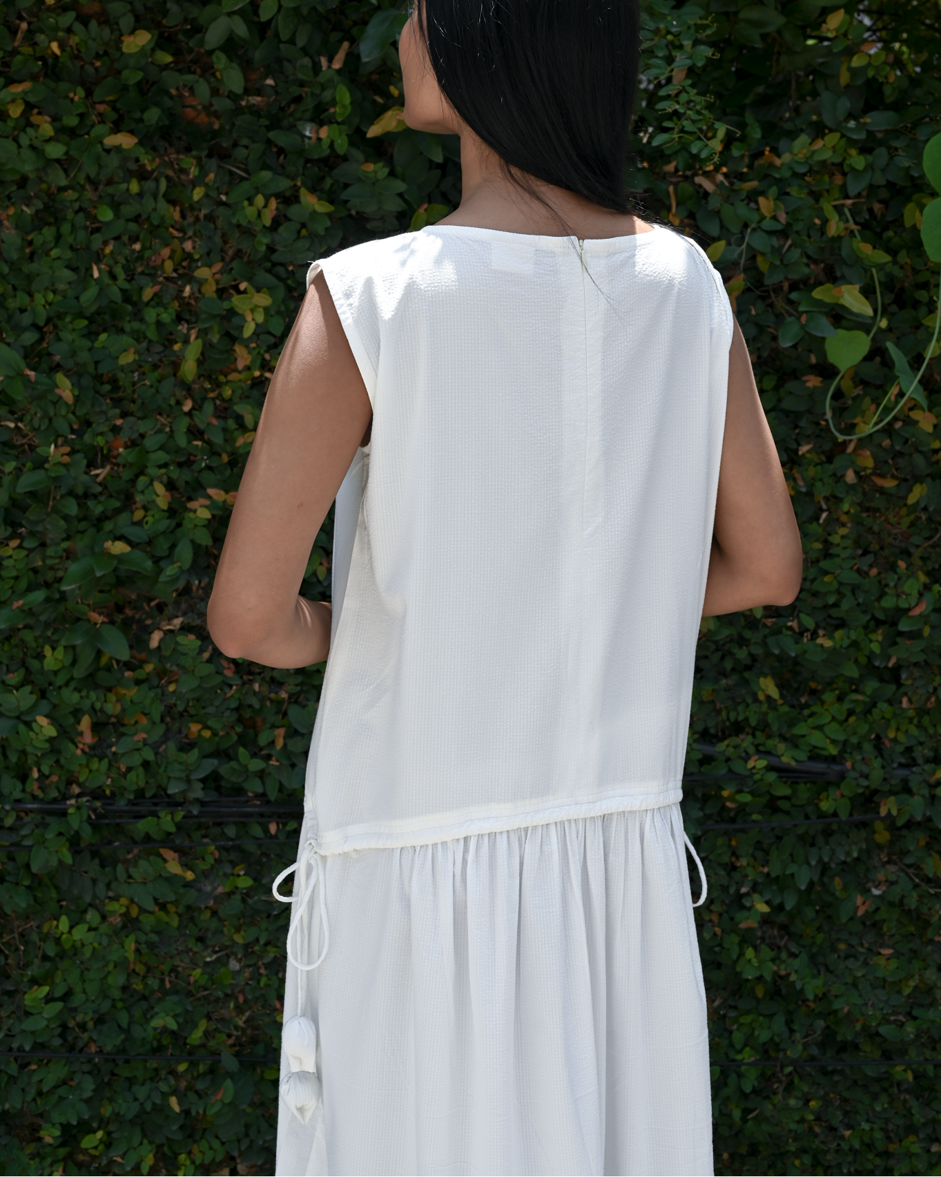 Tulip Dress Seersucker Cotton