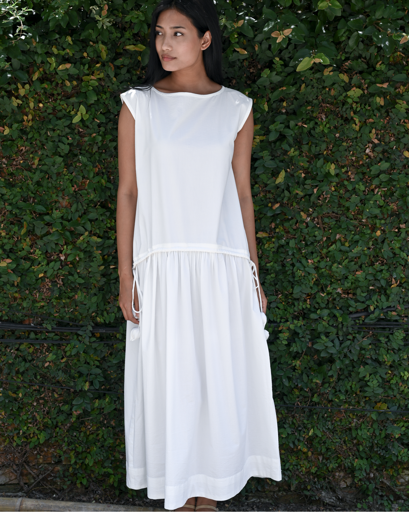 Tulip Dress Seersucker Cotton