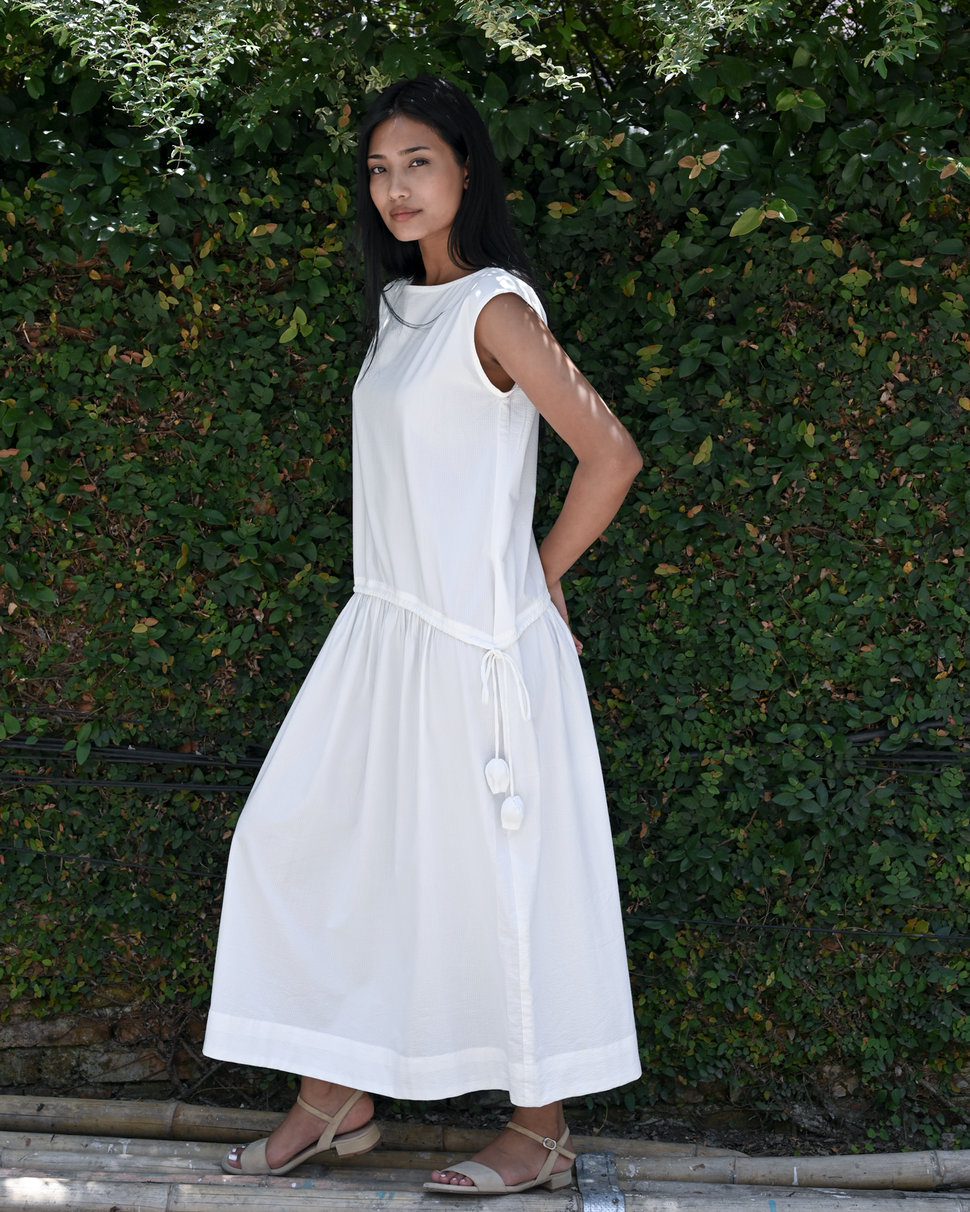 Tulip Dress Seersucker Cotton