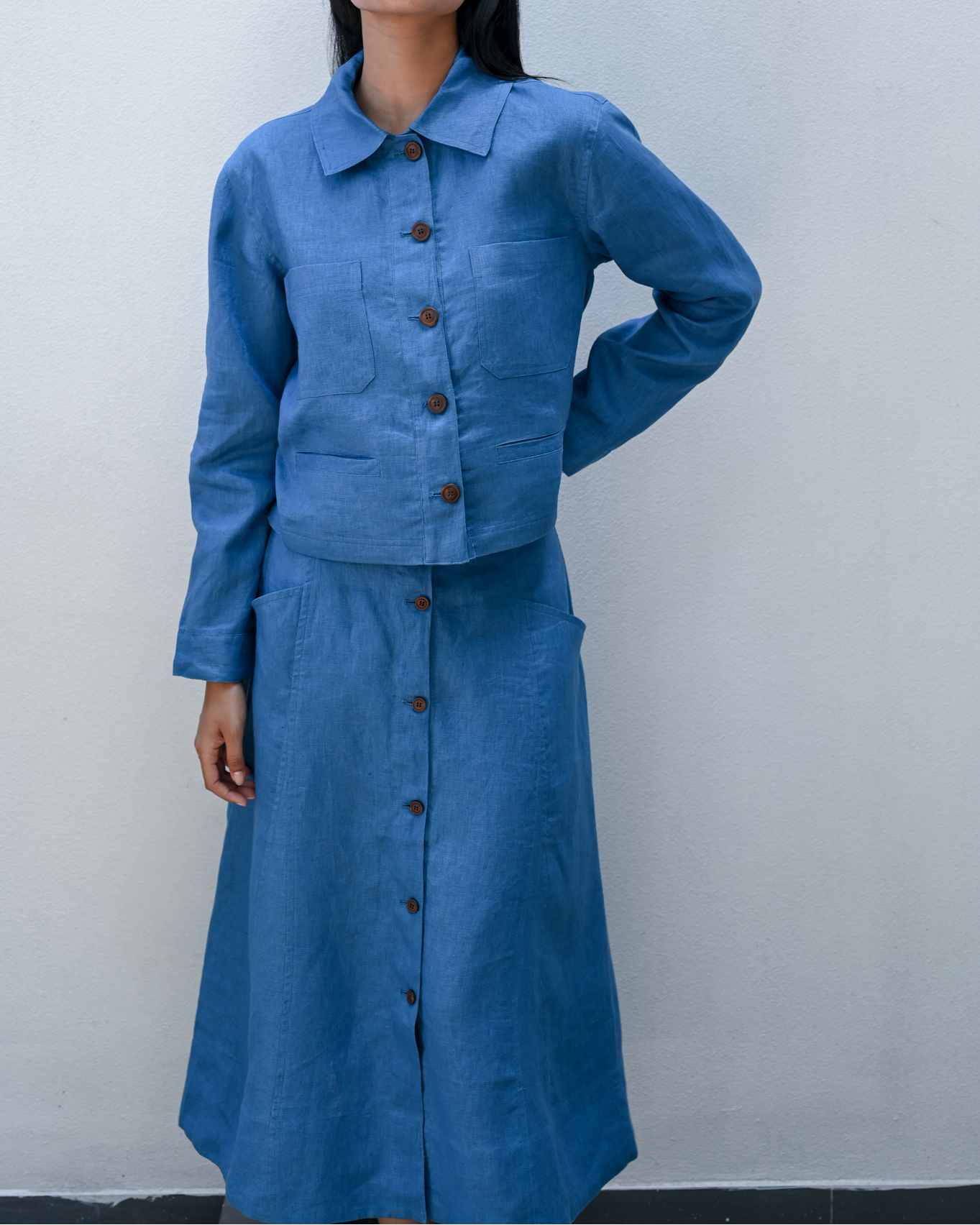Panel Skirt Linen