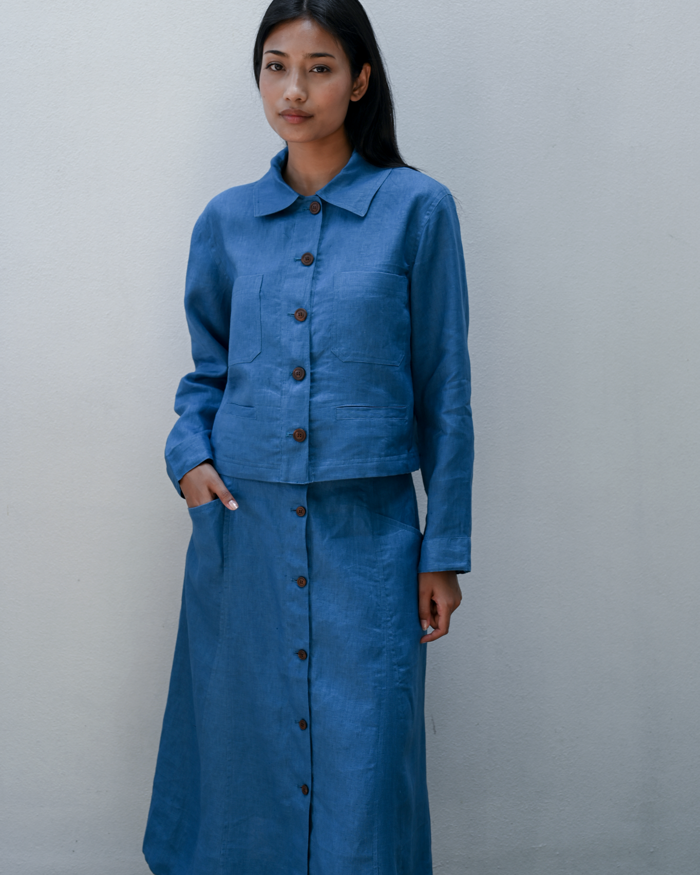 Panel Skirt Linen