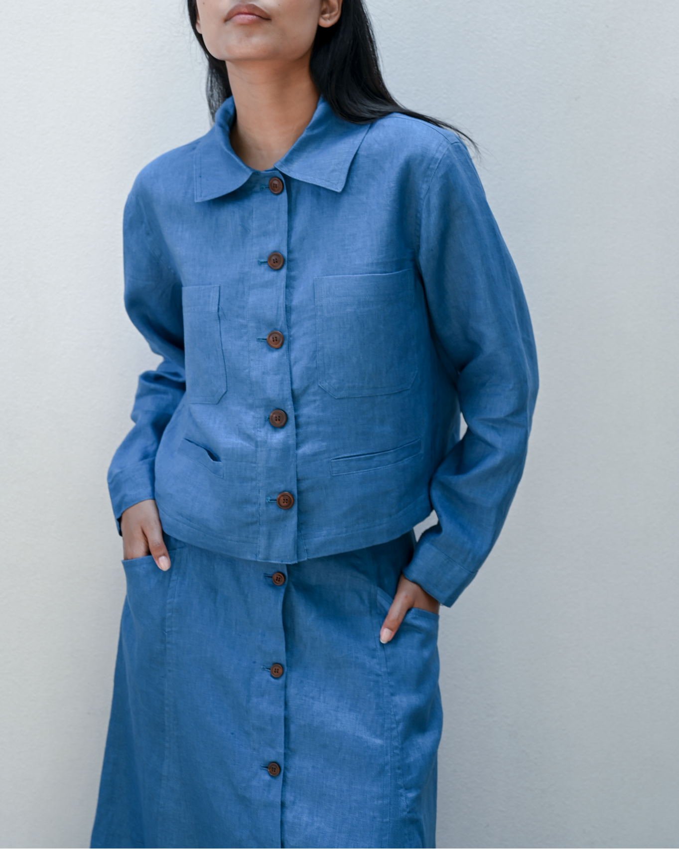 Panel Skirt Linen