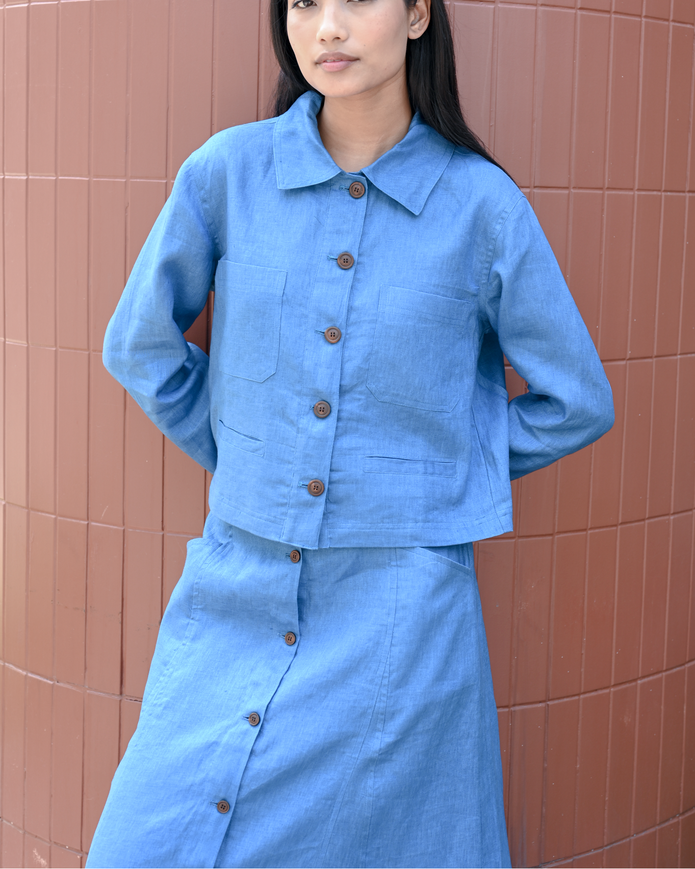 Panel Skirt Linen