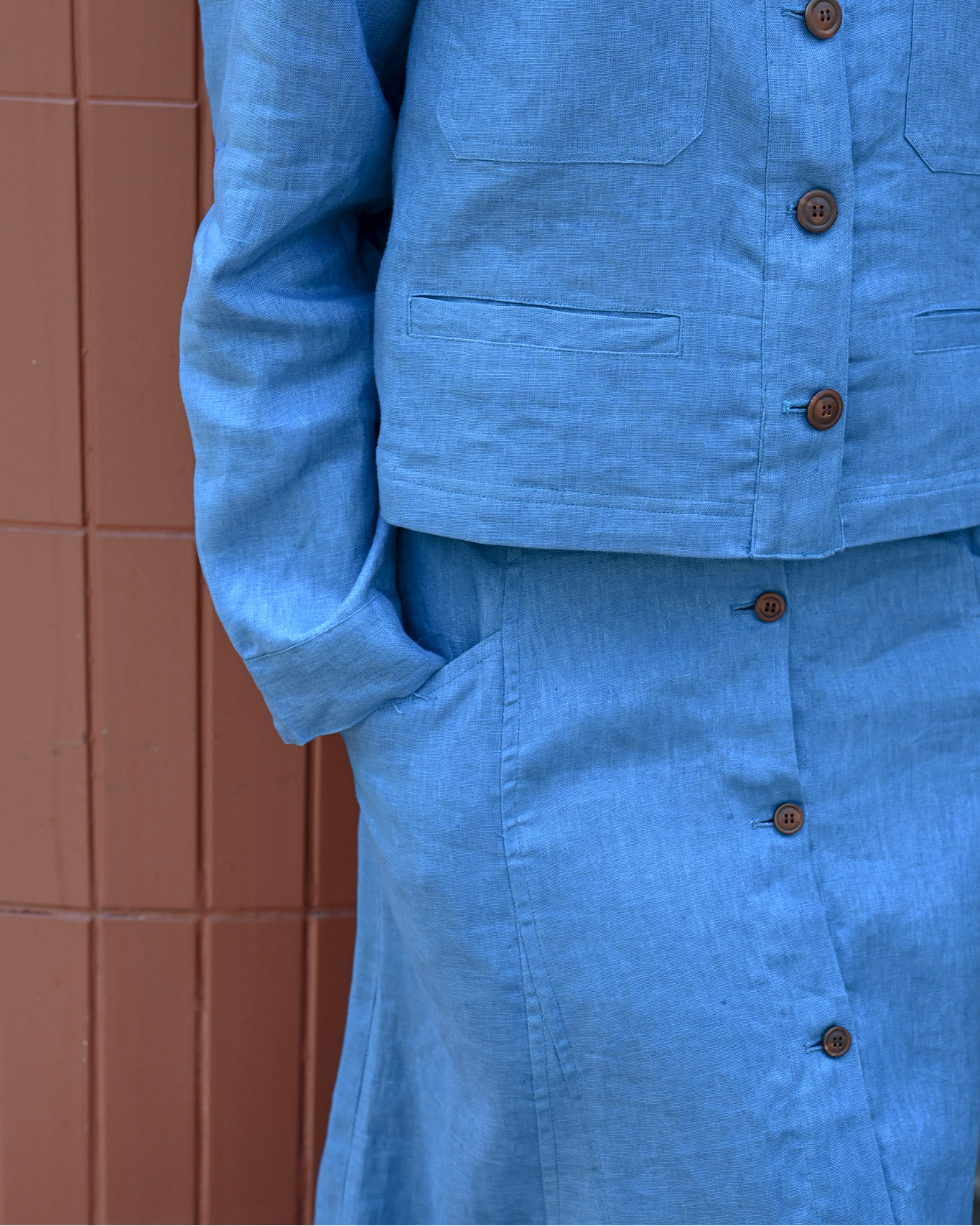 Panel Skirt Linen
