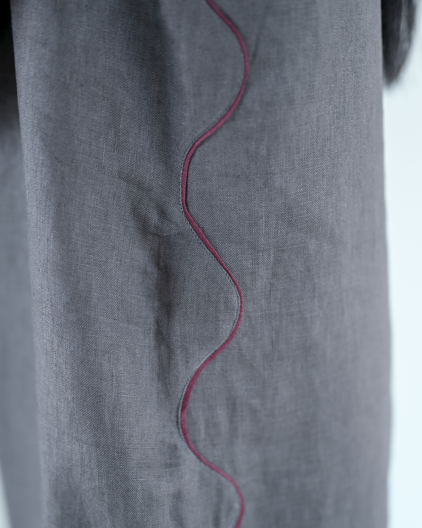 Skalop Dress Bark Linen