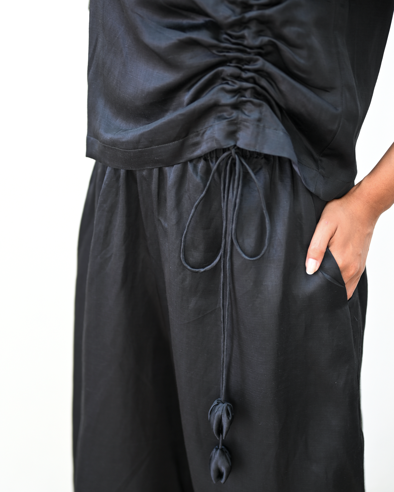 Tulip Top Night Silk Linen