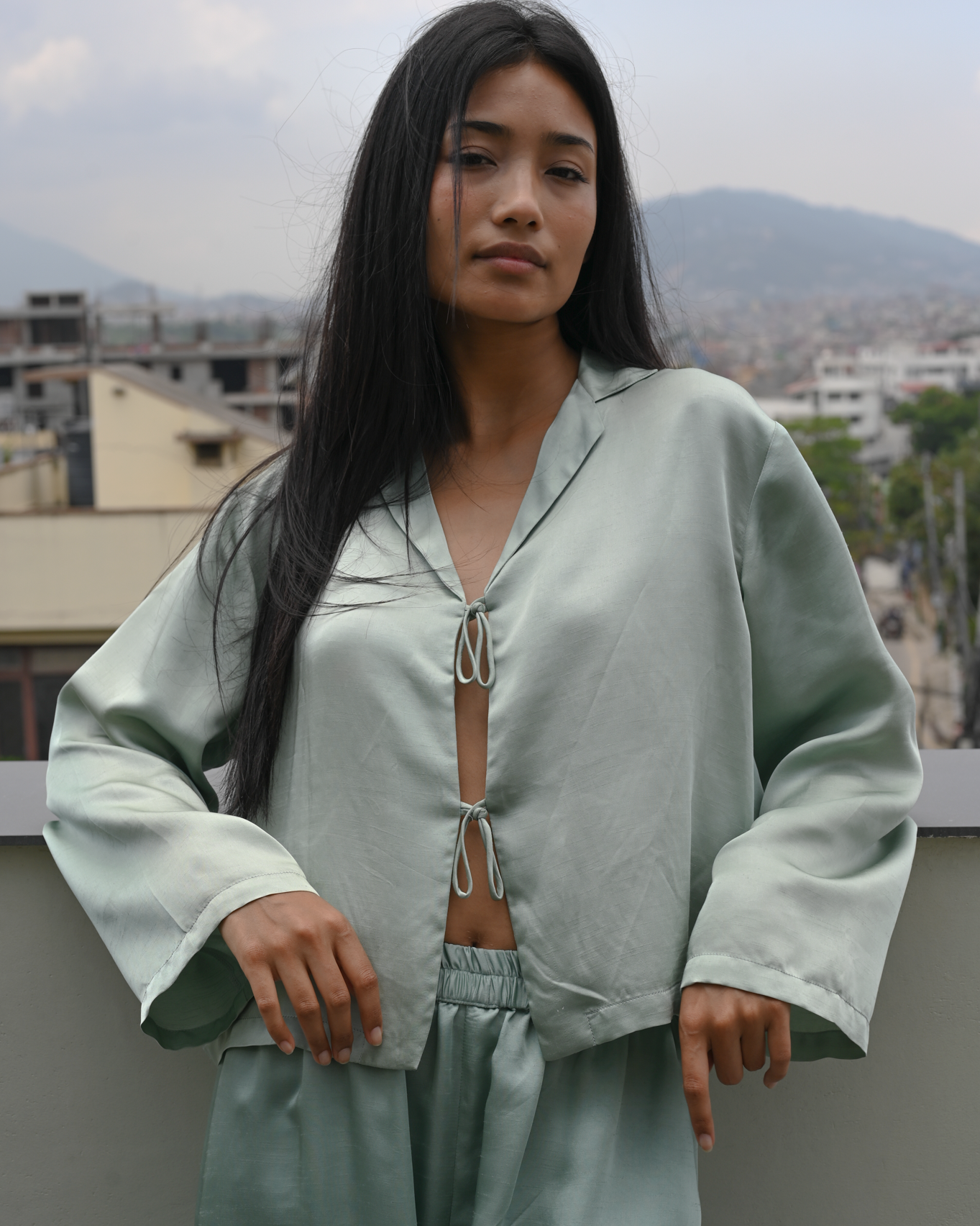 Ava Blouse Silk Linen