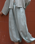 Balloon Pants Silk Linen