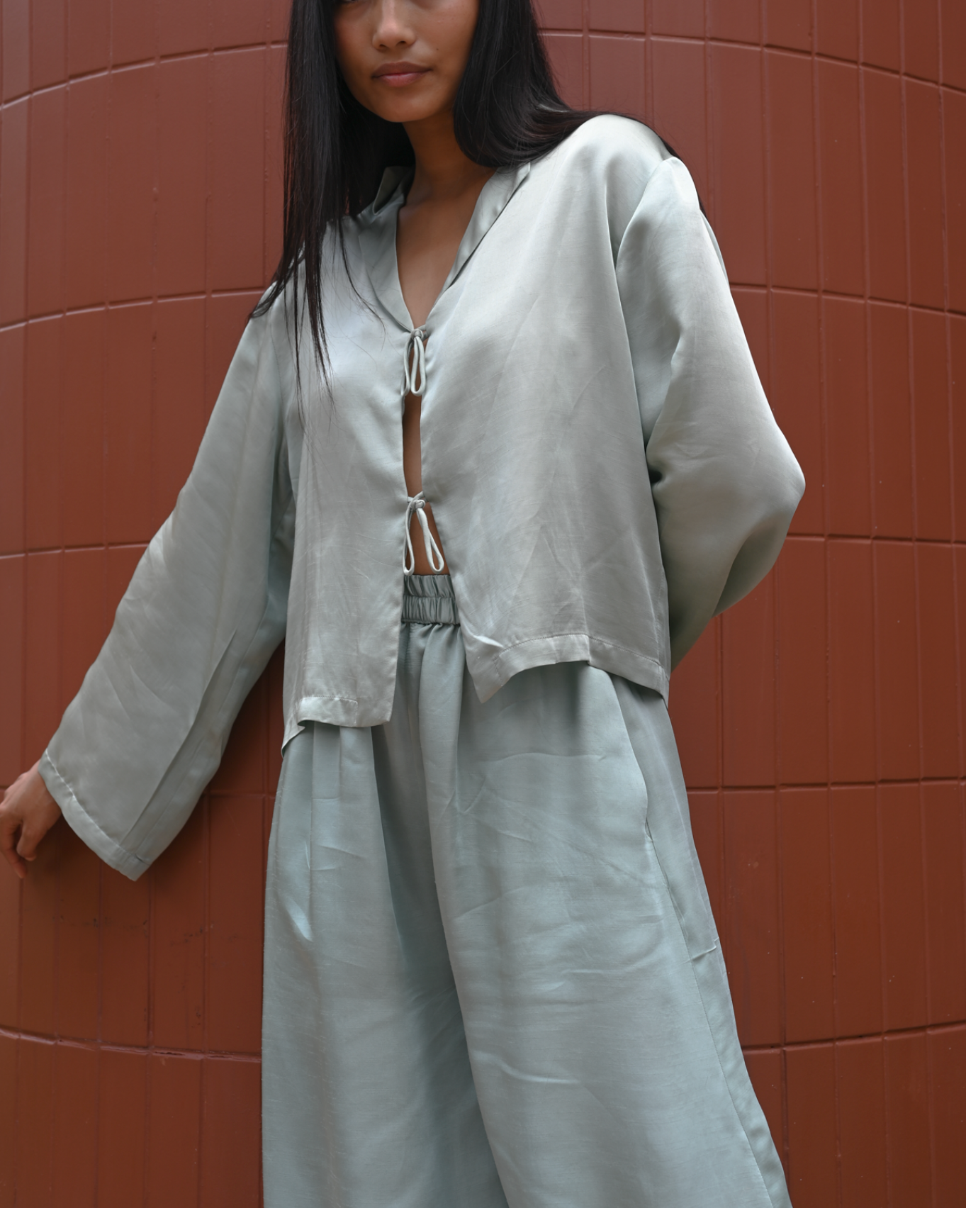 Balloon Pants Silk Linen
