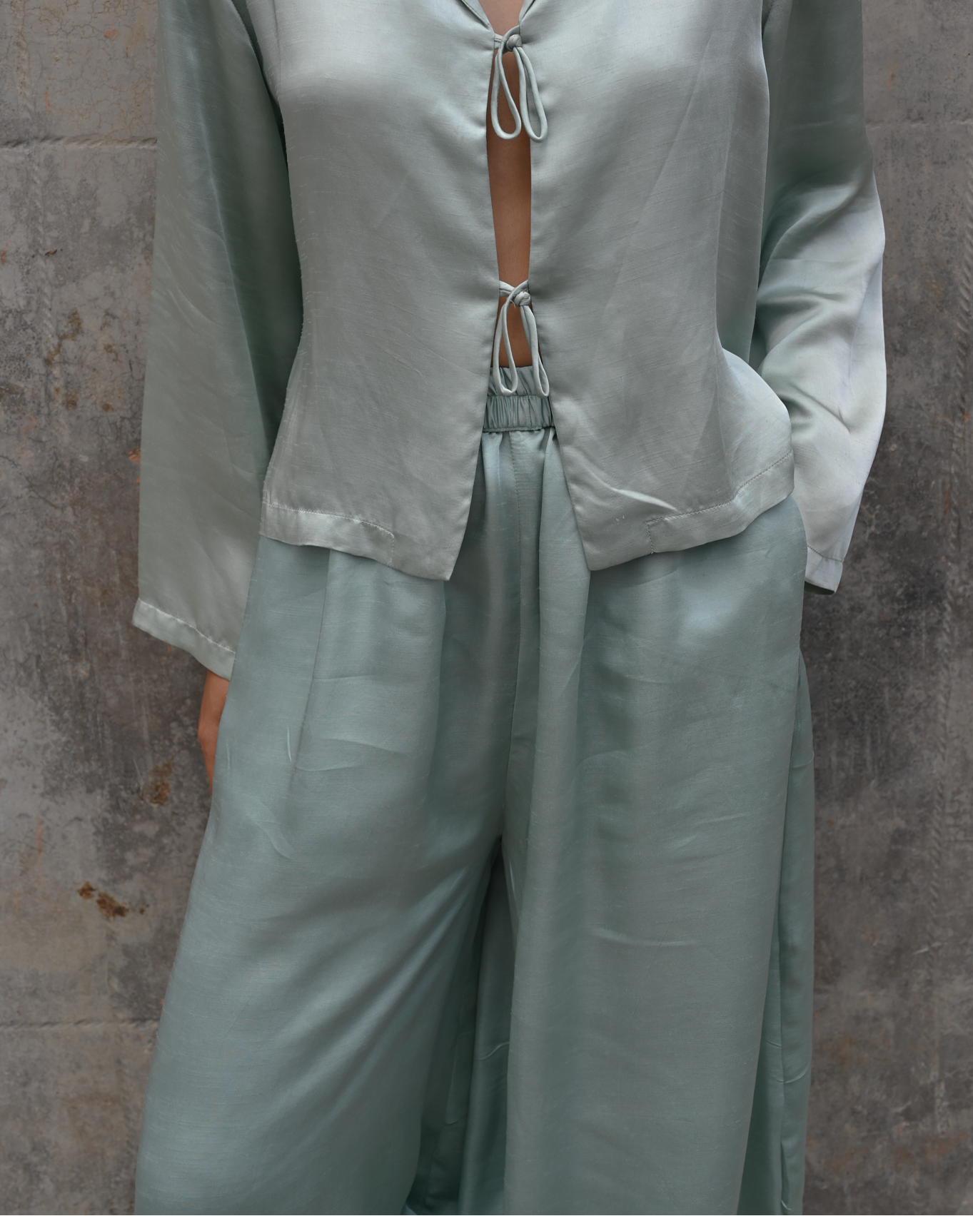 Balloon Pants Silk Linen