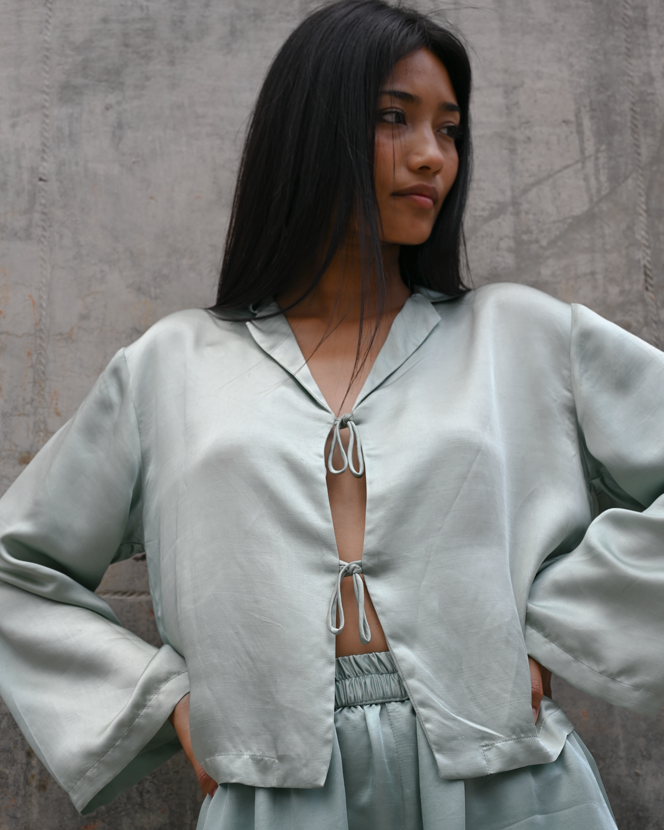 Ava Blouse Silk Linen