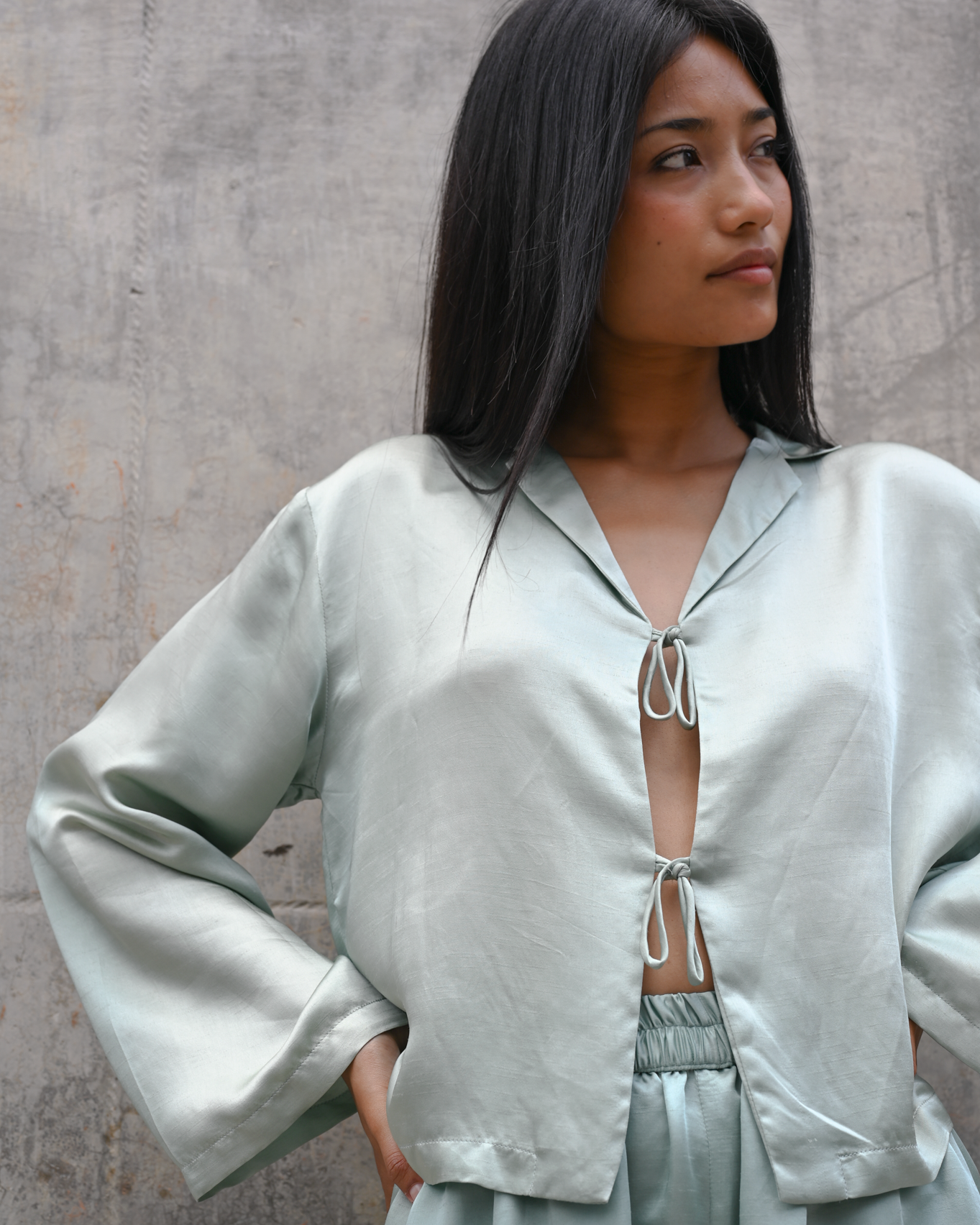 Ava Blouse Silk Linen