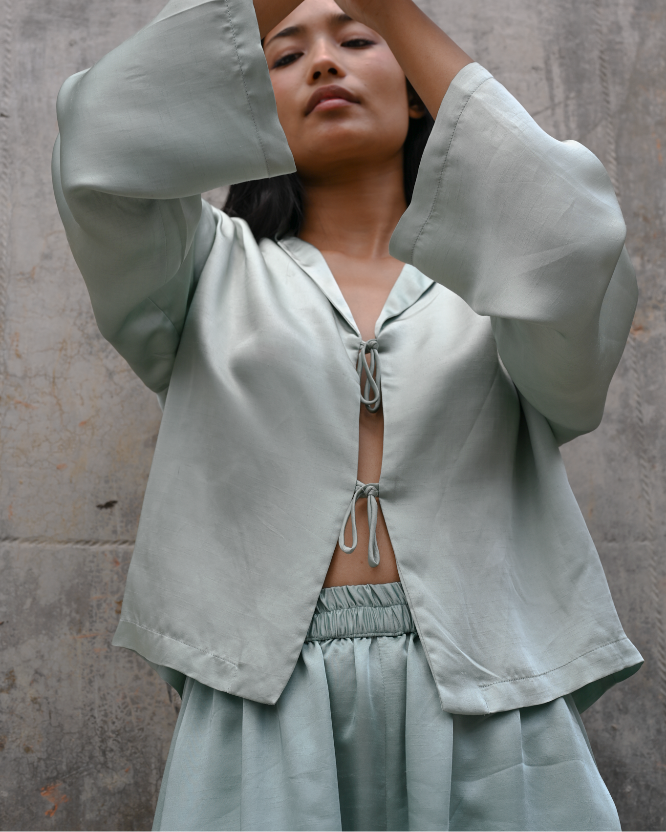 Balloon Pants Silk Linen