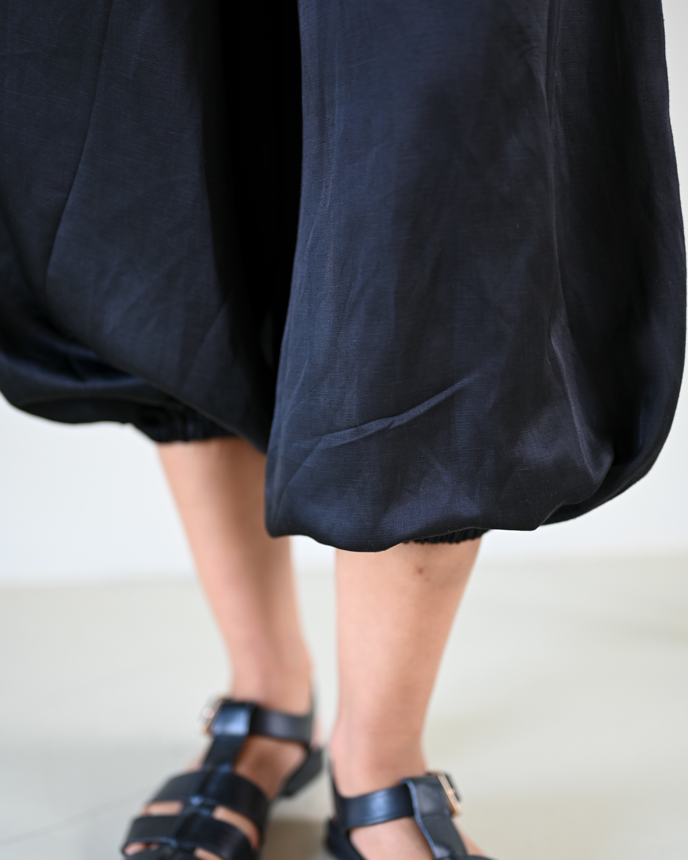 Balloon Pants Silk Linen
