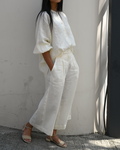 Culotte Pants Milk Linen