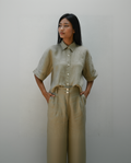 Culotte Pants Frost Green Linen