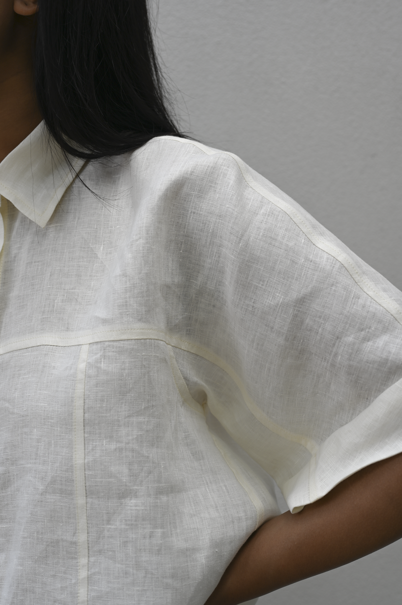 Barkha Shirt Milk Linen