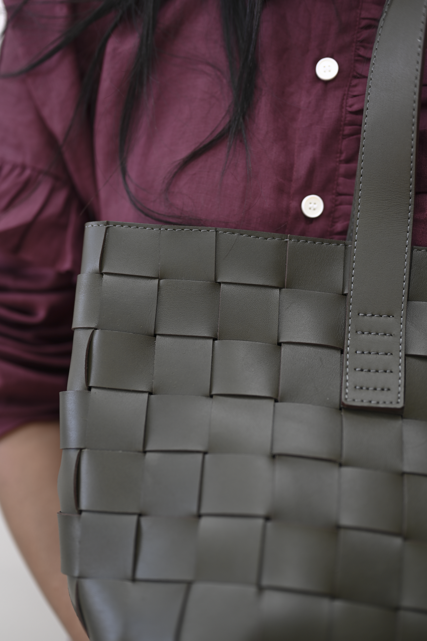 Harukaze Woven Tote Moss