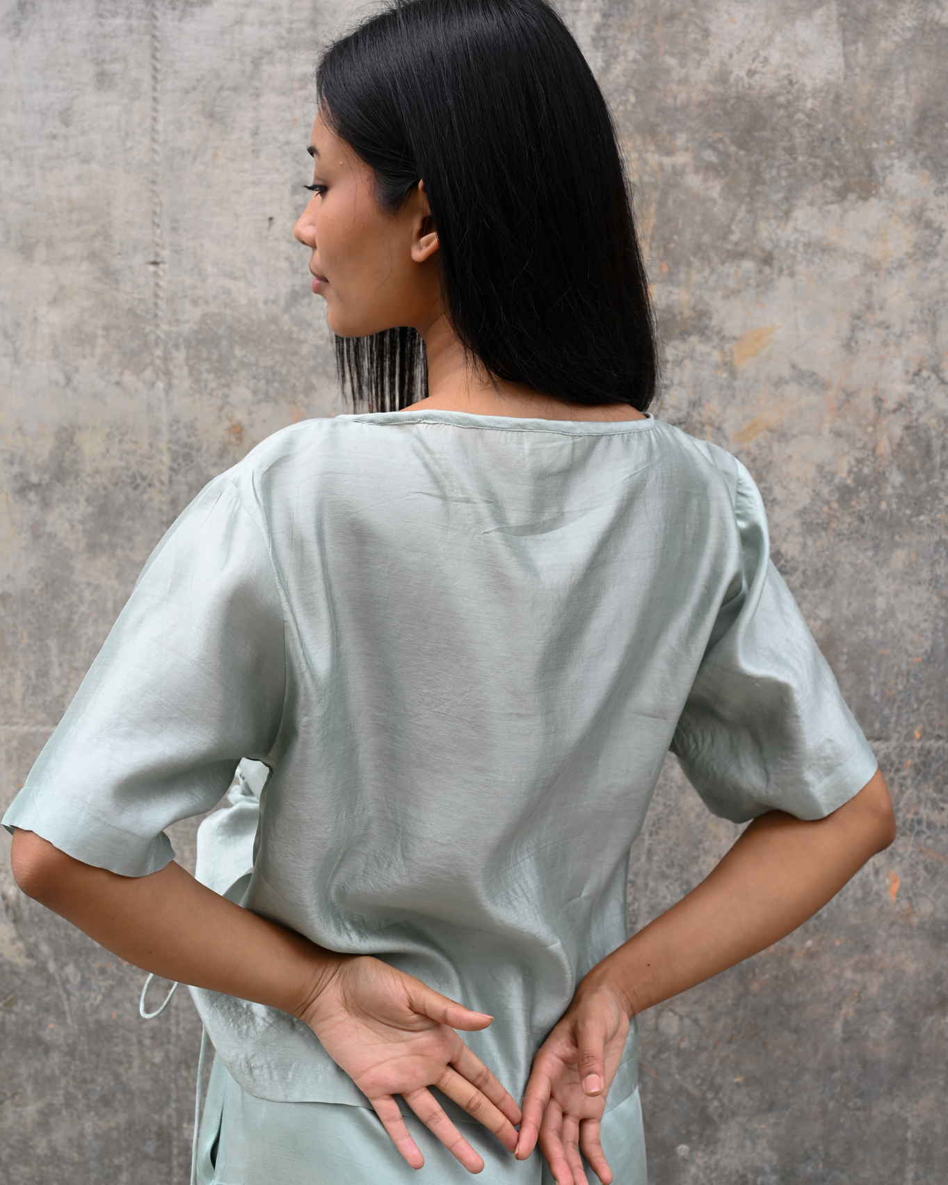 Tulip Top Mint Silk