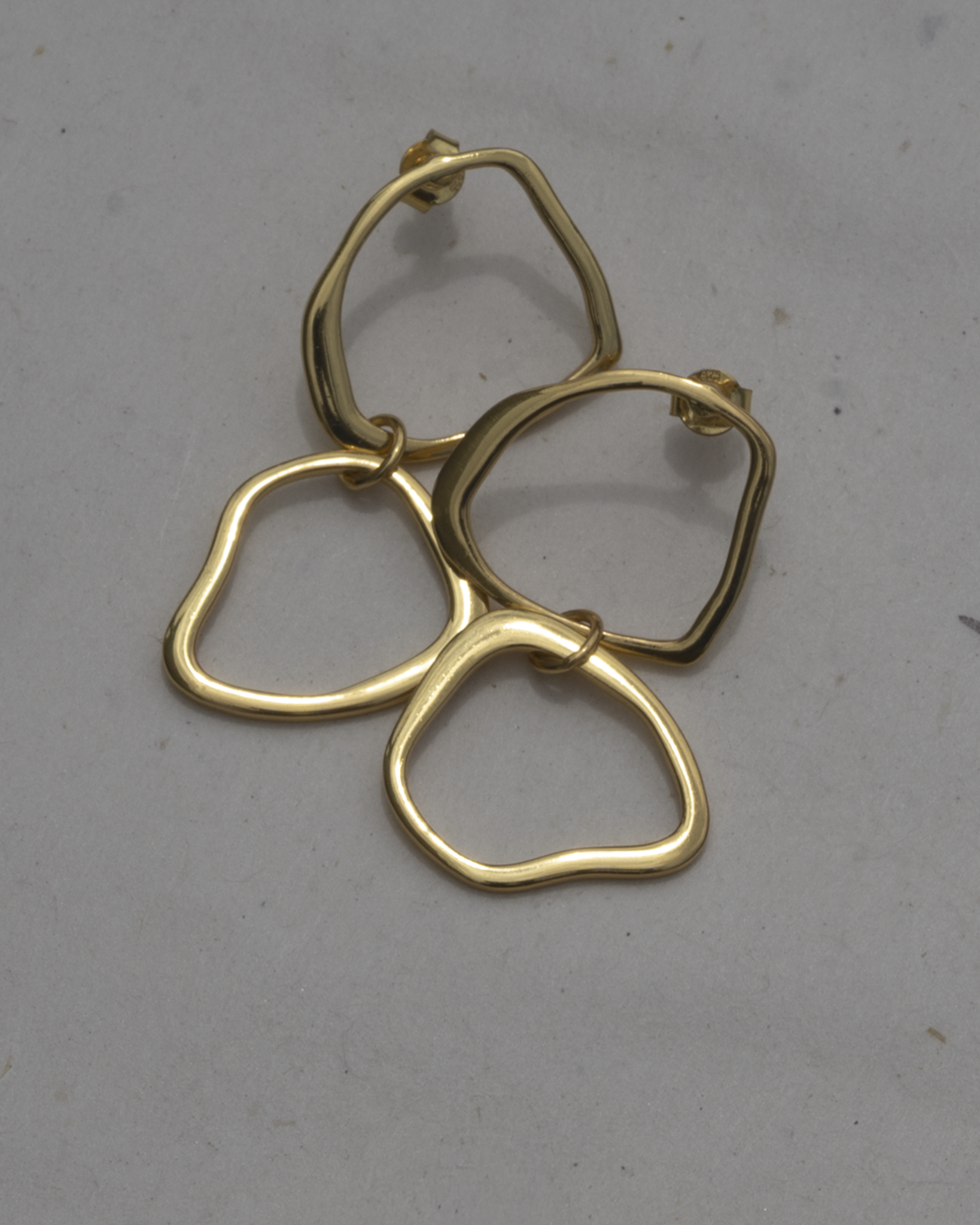 Amoeba Earring Silver Earring