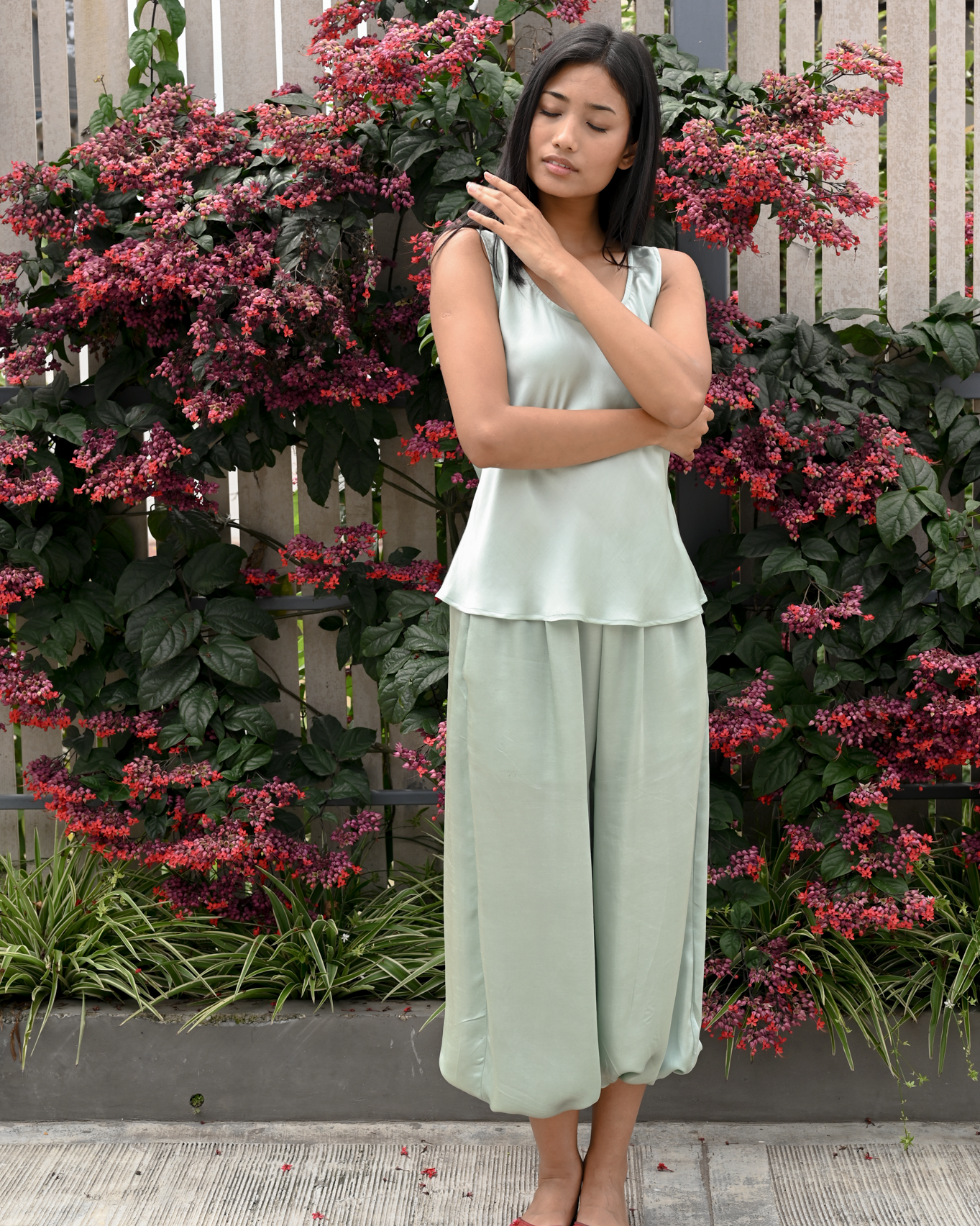Singlet Top Mint Silk