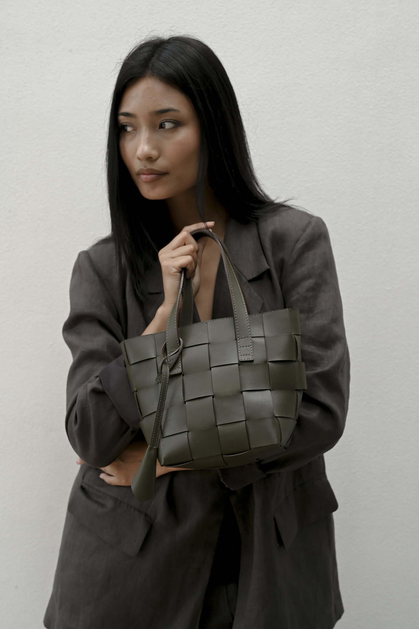 Harukaze Woven Tote BB Moss